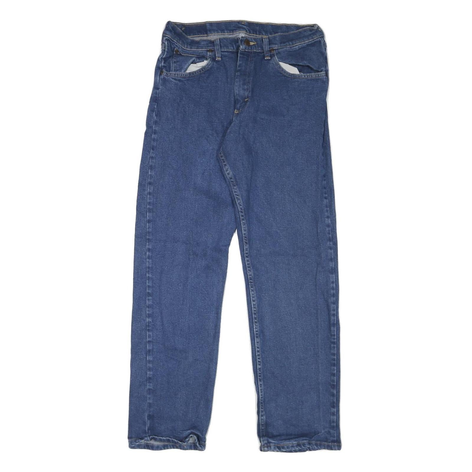 WRANGLER Mens Blue Denim Regular Jeans W32 L31 Classic Zip Closure Refurbished - N/A refurbished available on Cerqular
