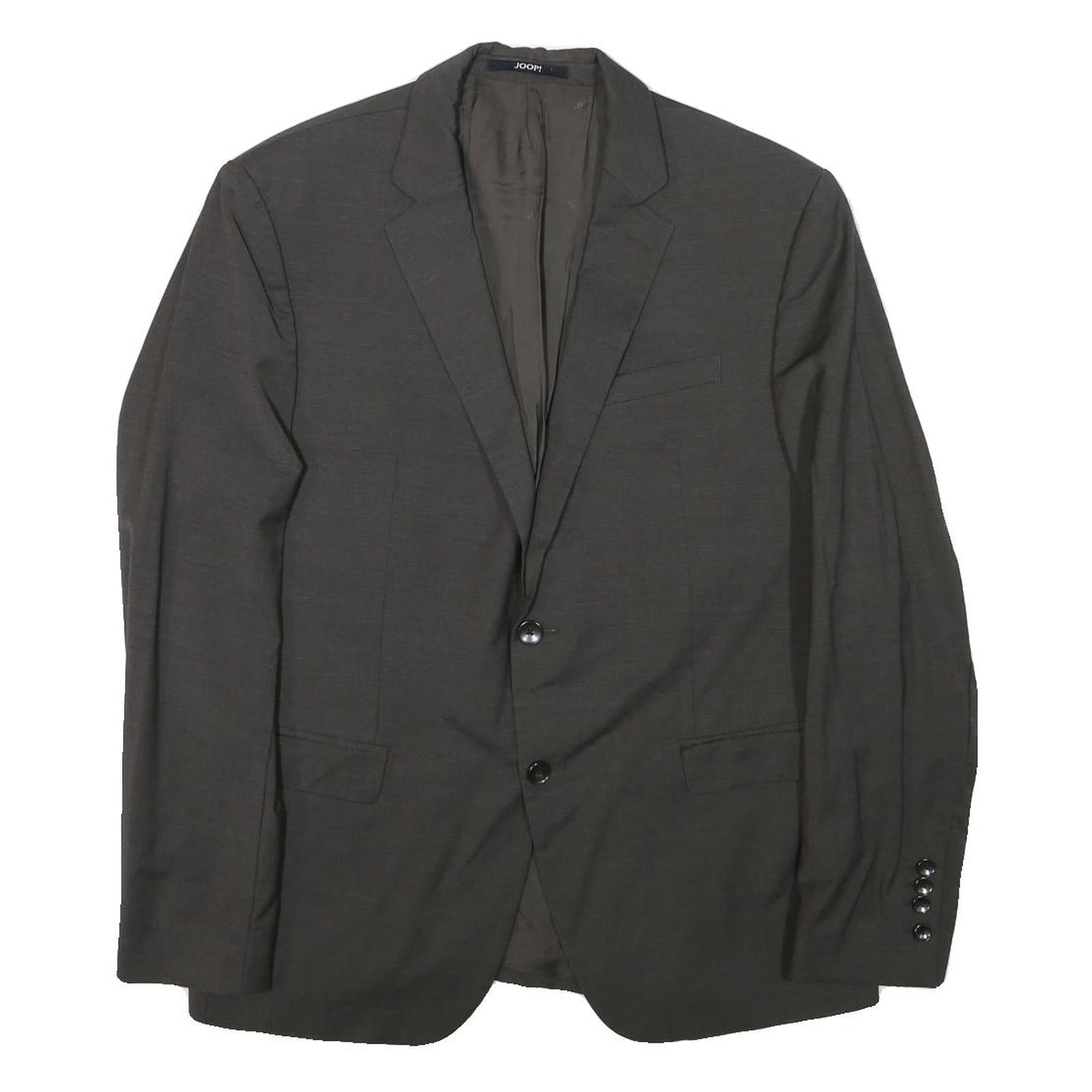 JOOP Mens Grey Wool Blend Blazer Tailored Button M Classic Formal Jacket Refurbished - N/A refurbished available on Cerqular