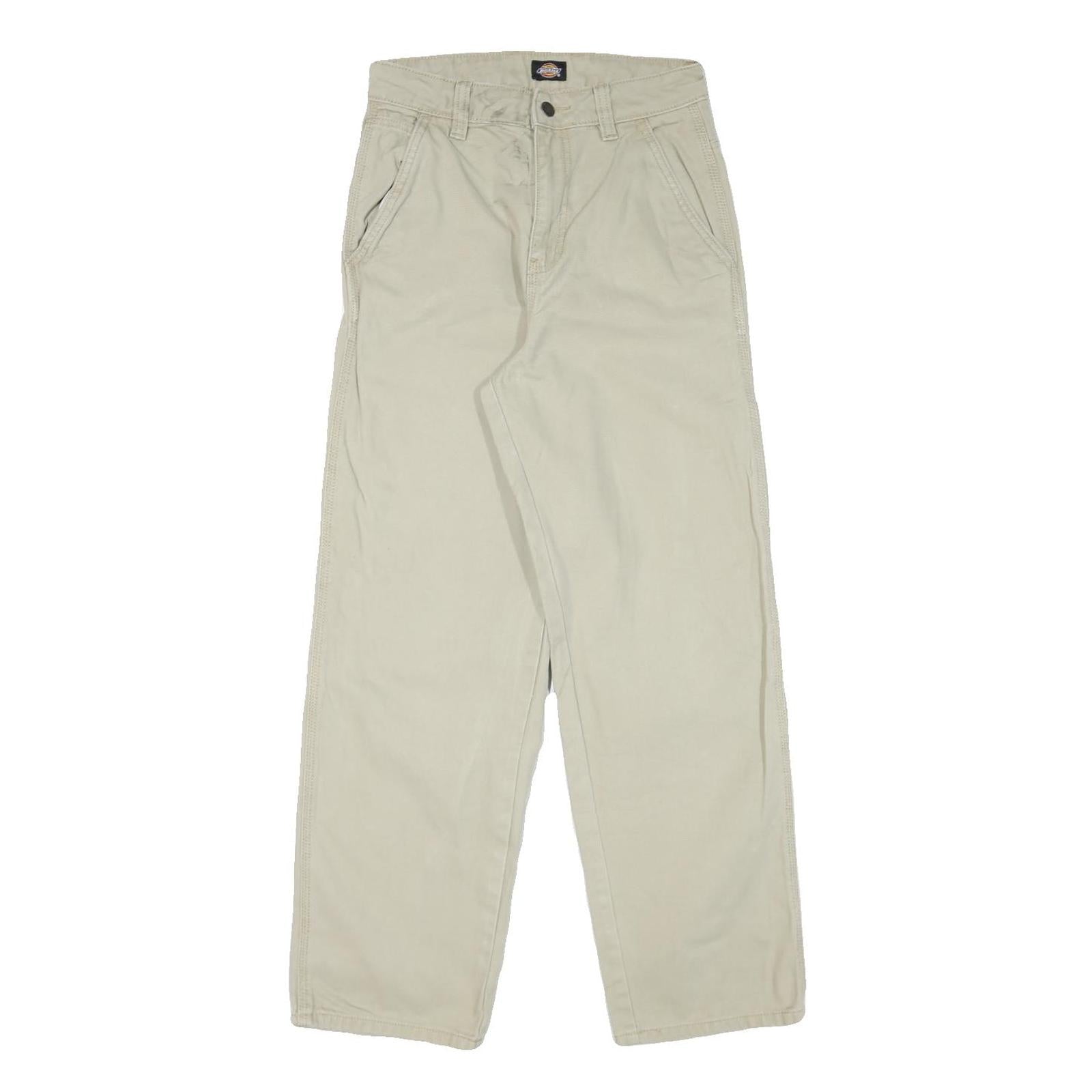 Buy DICKIES Mens Cotton Blend Beige Regular Fit Straight Leg Trousers W26 L28 Refurbished - $37.69 DICKIES Mens Cotton Blend Beige Regular Fit Straight Leg Trousers W26 L28 Refurbished - N/A refurbished available on Cerqular