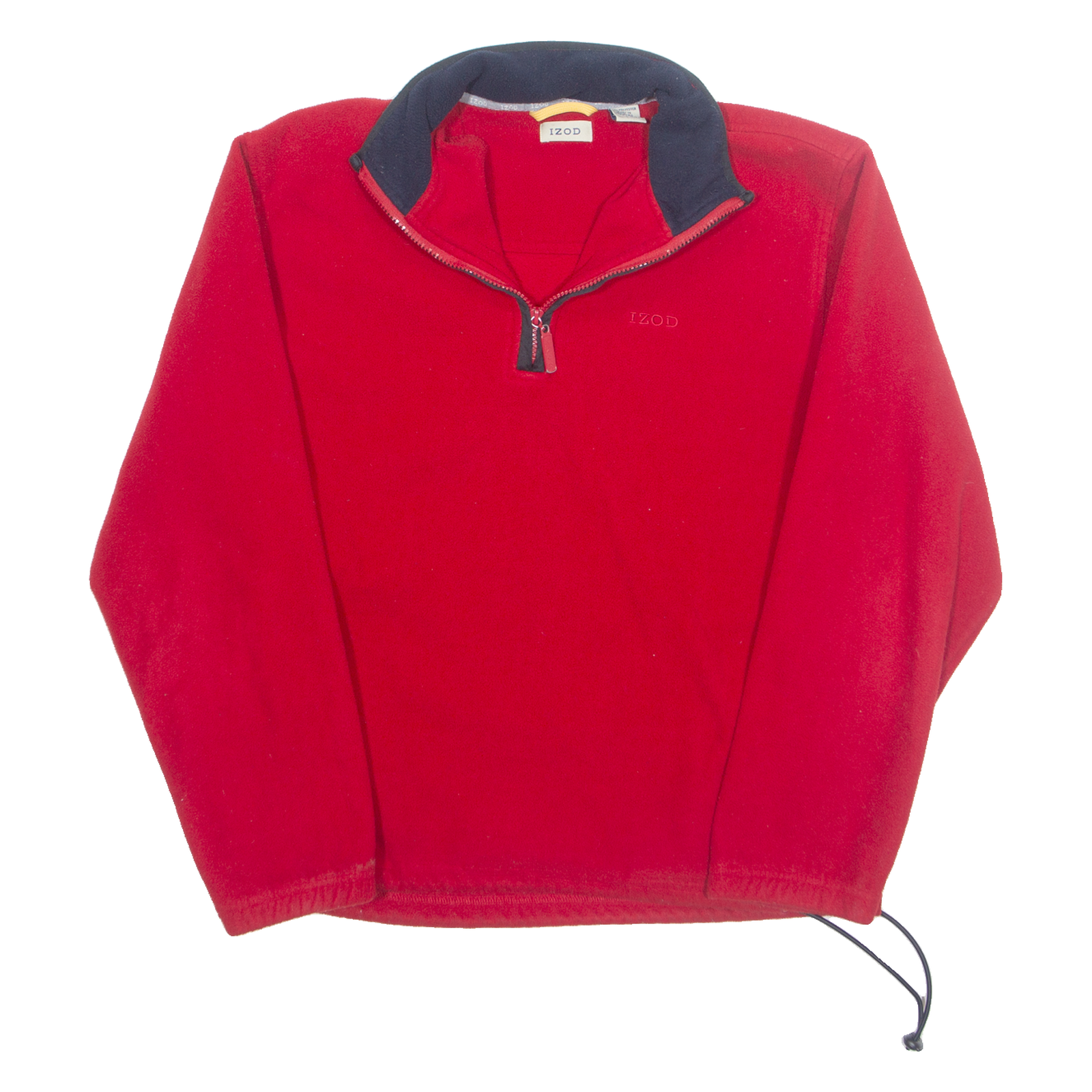 IZOD Fleece Mens Sweatshirt Red 1/4 Zip 90s M Refurbished - N/A refurbished available on Cerqular