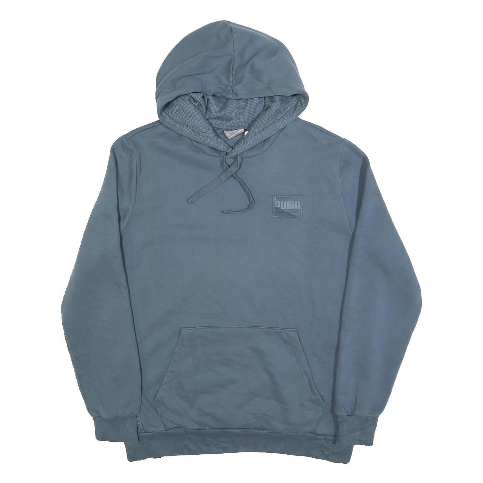 PUMA Mens Blue Hoodie M Cotton Blend Pullover Casual Sportswear Refurbished - N/A refurbished available on Cerqular