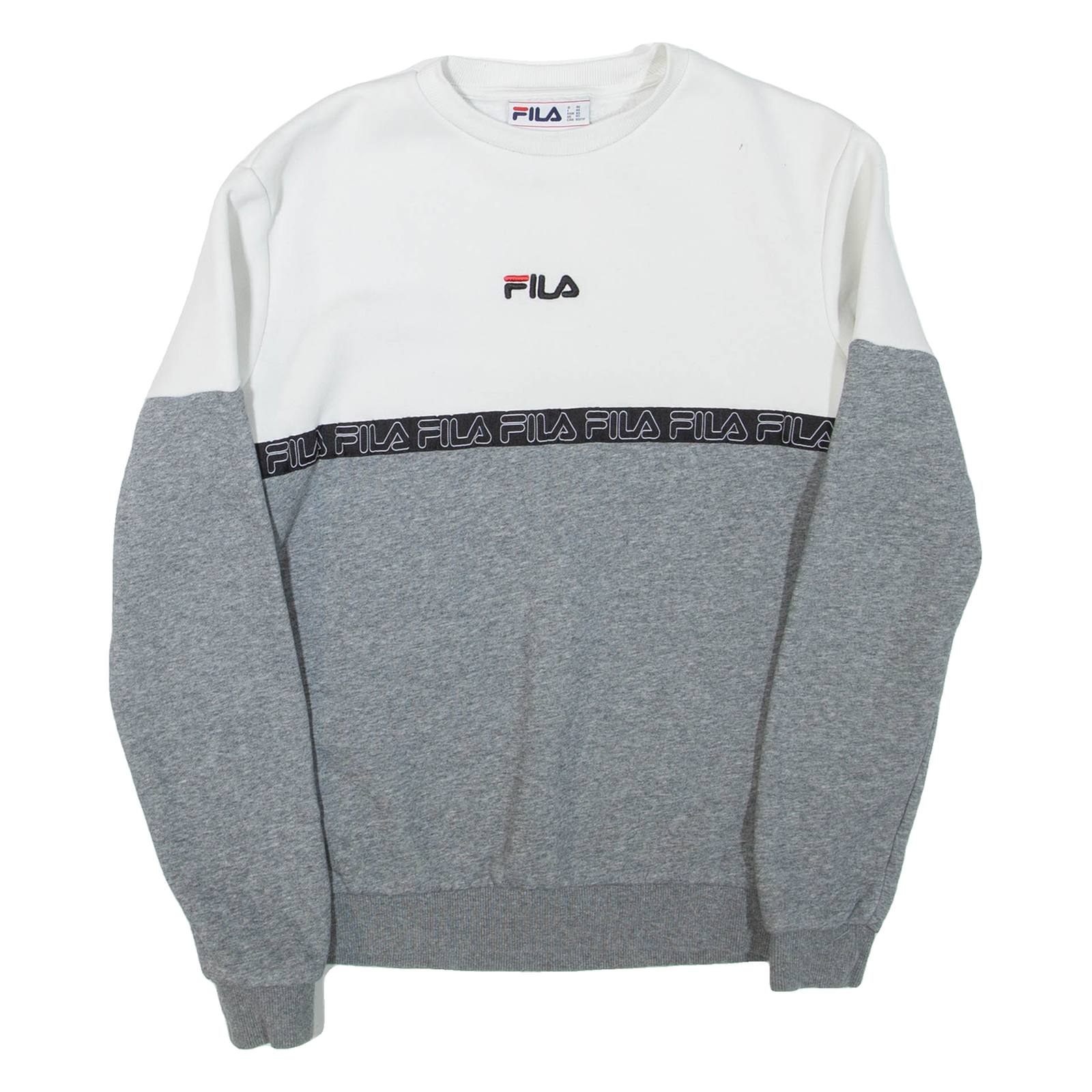 Buy FILA Colourblock Womens Sweatshirt Grey Crew Neck XS Refurbished - $28.59 FILA Colourblock Womens Sweatshirt Grey Crew Neck XS Refurbished - N/A refurbished available on Cerqular