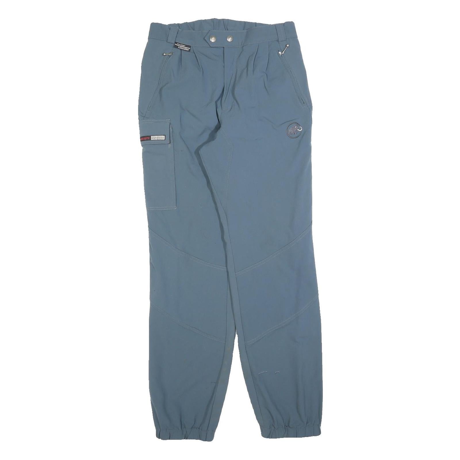 MAMMUT Womens Polyester Blend Blue Slim Tapered Trousers W28 L30 Outdoor Refurbished - N/A refurbished available on Cerqular