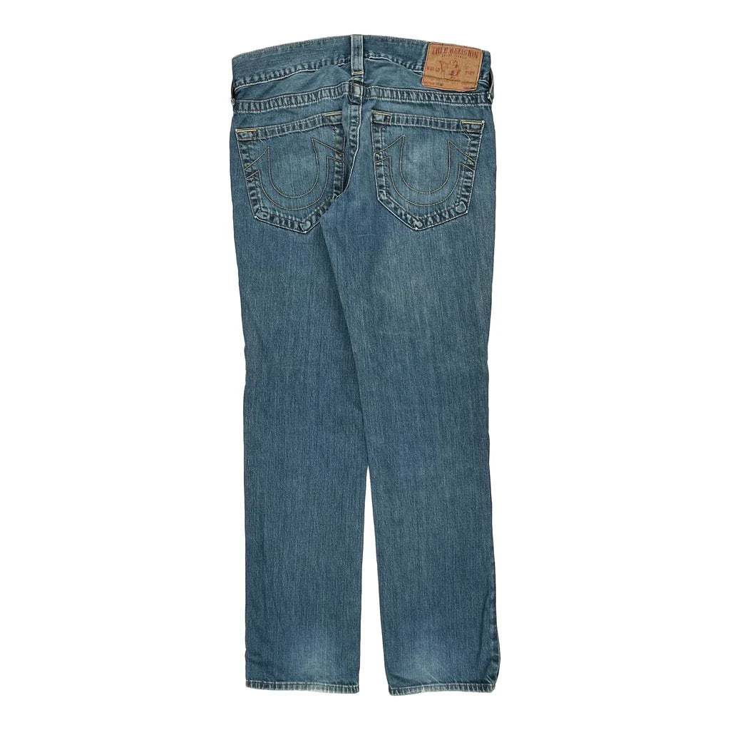 True Religion Jeans - 32W 32L Blue Cotton Refurbished - Thrifted (note: this is a term often used to describe second- refurbished available on Cerqular