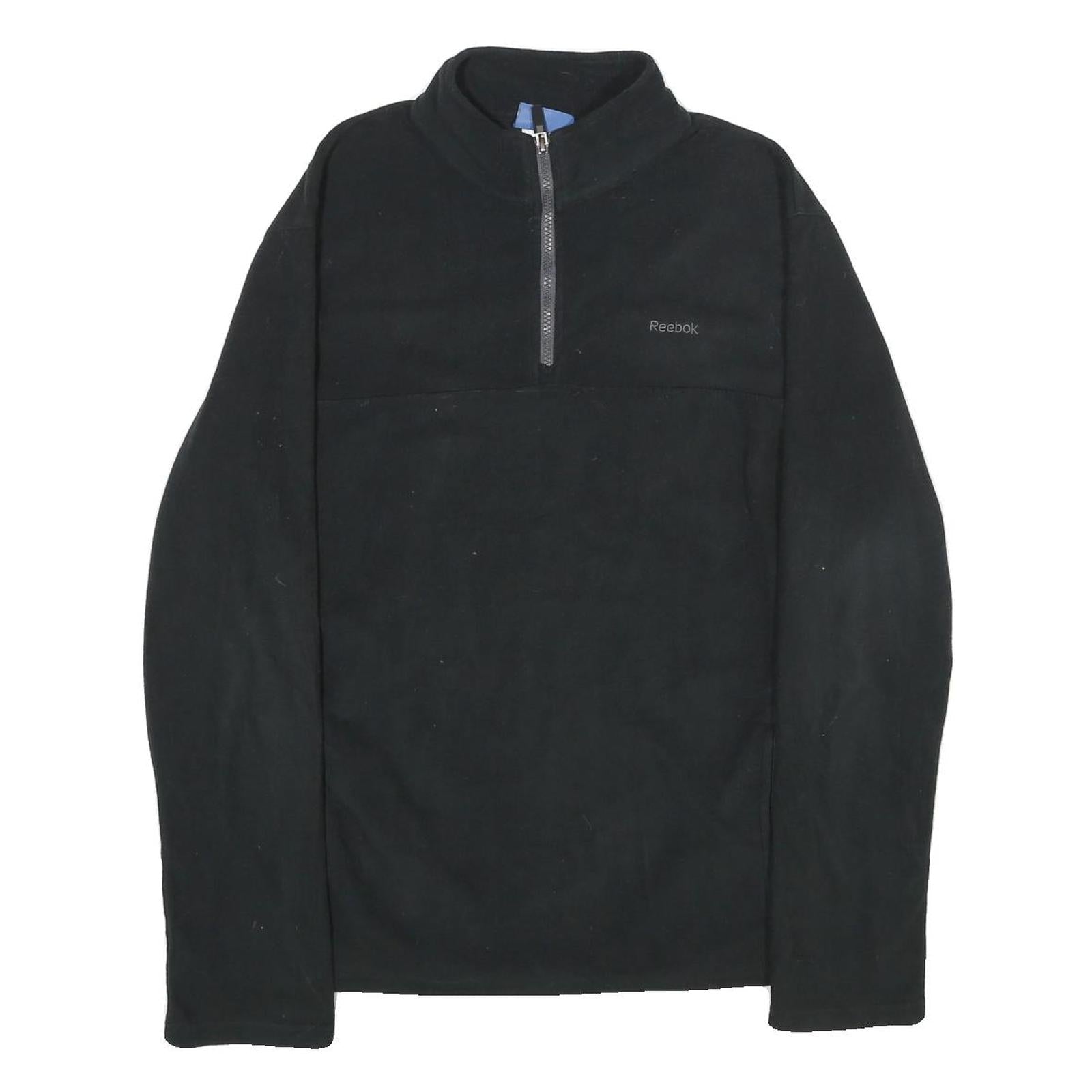 REEBOK Mens Black Pullover Plain Crew Neck Basic Knit M Sportswear Jumper Refurbished - N/A refurbished available on Cerqular