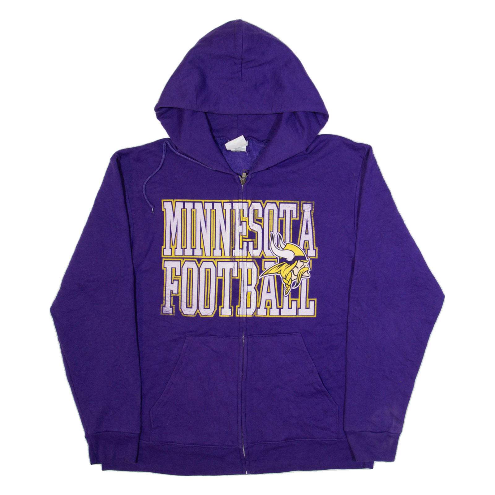 NFL Minnesota Vikings Mens Purple Hoodie Full Zip USA M Refurbished - N/A refurbished available on Cerqular