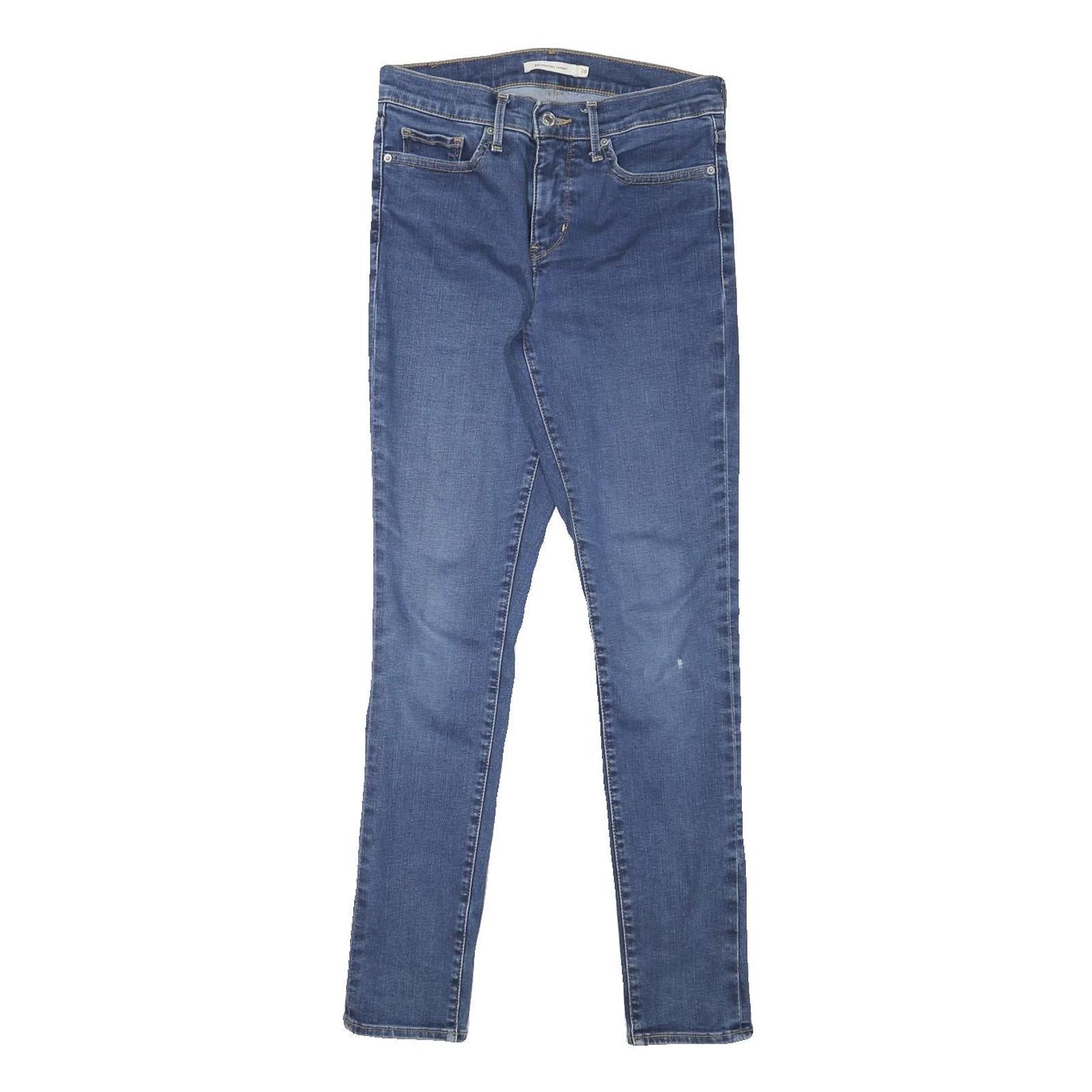 LEVI'S Womens Blue Slim Skinny Denim Jeans Zip W26 L28 Classic Comfort Refurbished - N/A refurbished available on Cerqular