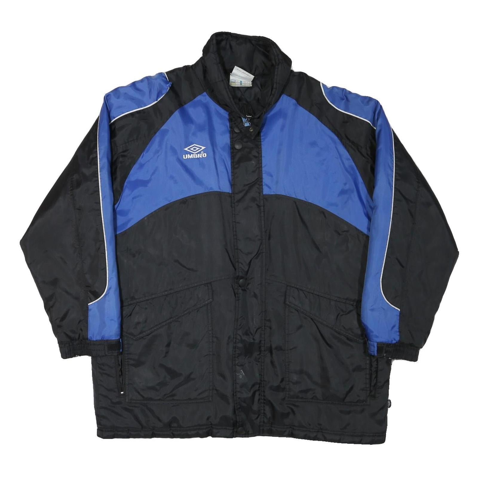 UMBRO Mens Black & Blue Polyester Blend Jacket L Zip Sportswear Outdoor Refurbished - N/A refurbished available on Cerqular