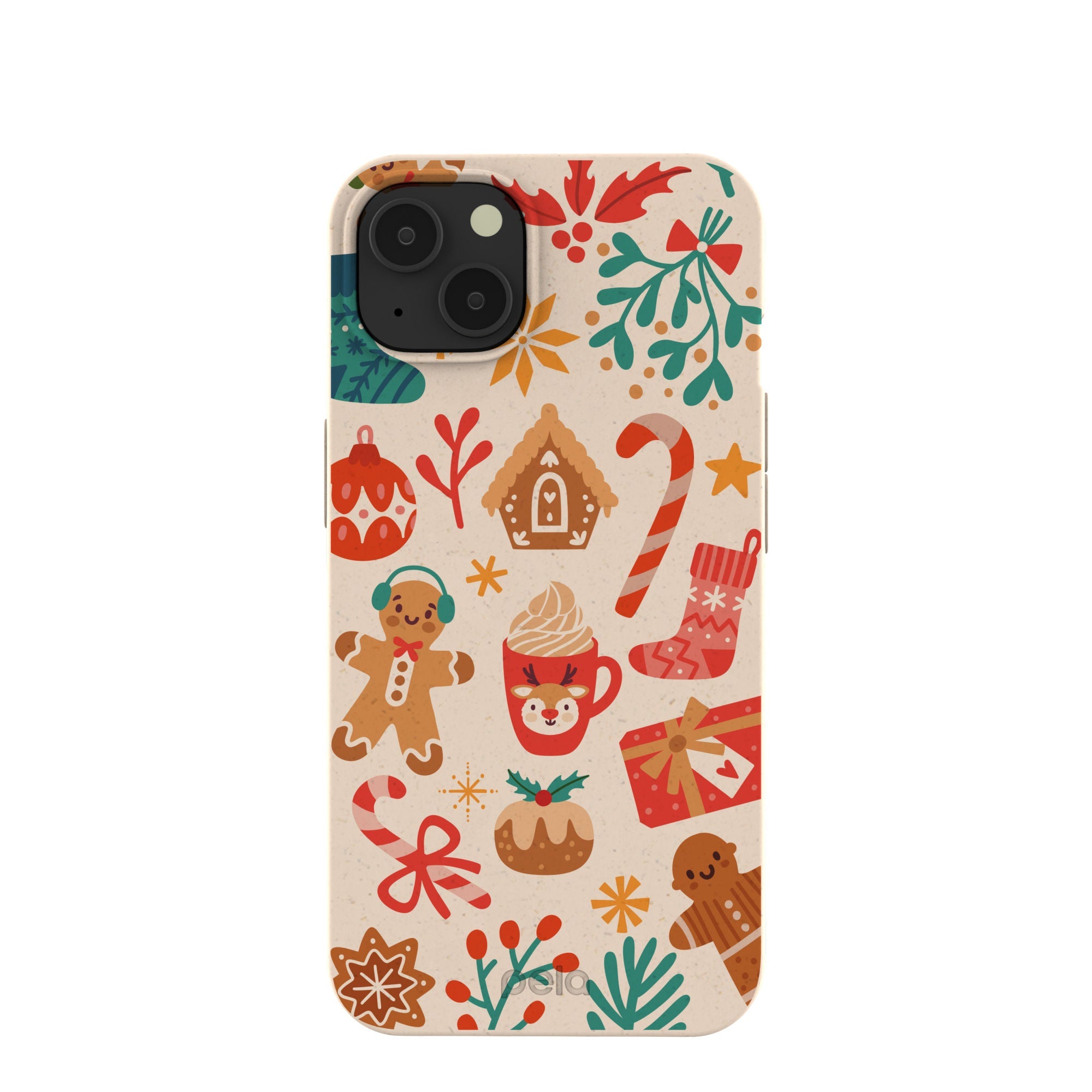 Seashell Festive AF iPhone 13 Case Refurbished - Pela Case refurbished available on Cerqular