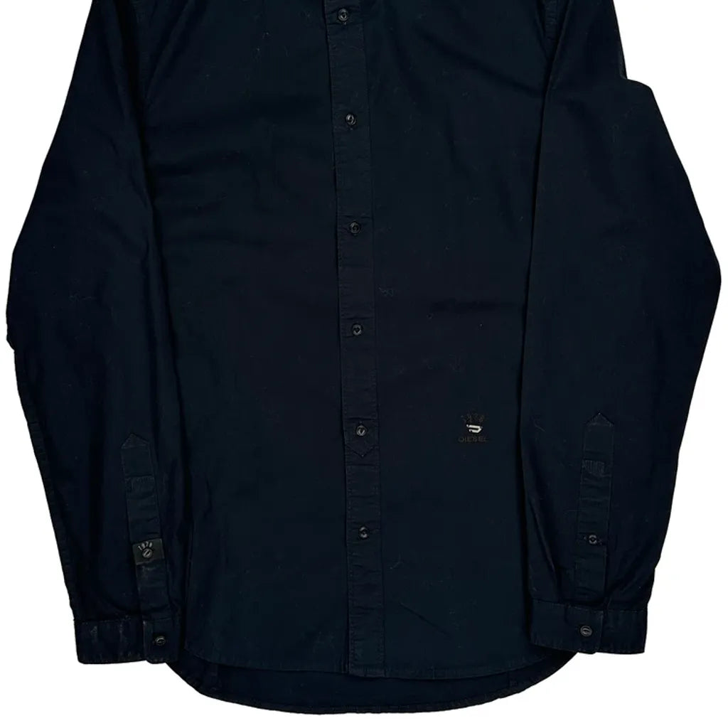 Diesel Shirt - Medium Black Cotton Refurbished - Thrifted (note: this is a term often used to describe second- refurbished available on Cerqular
