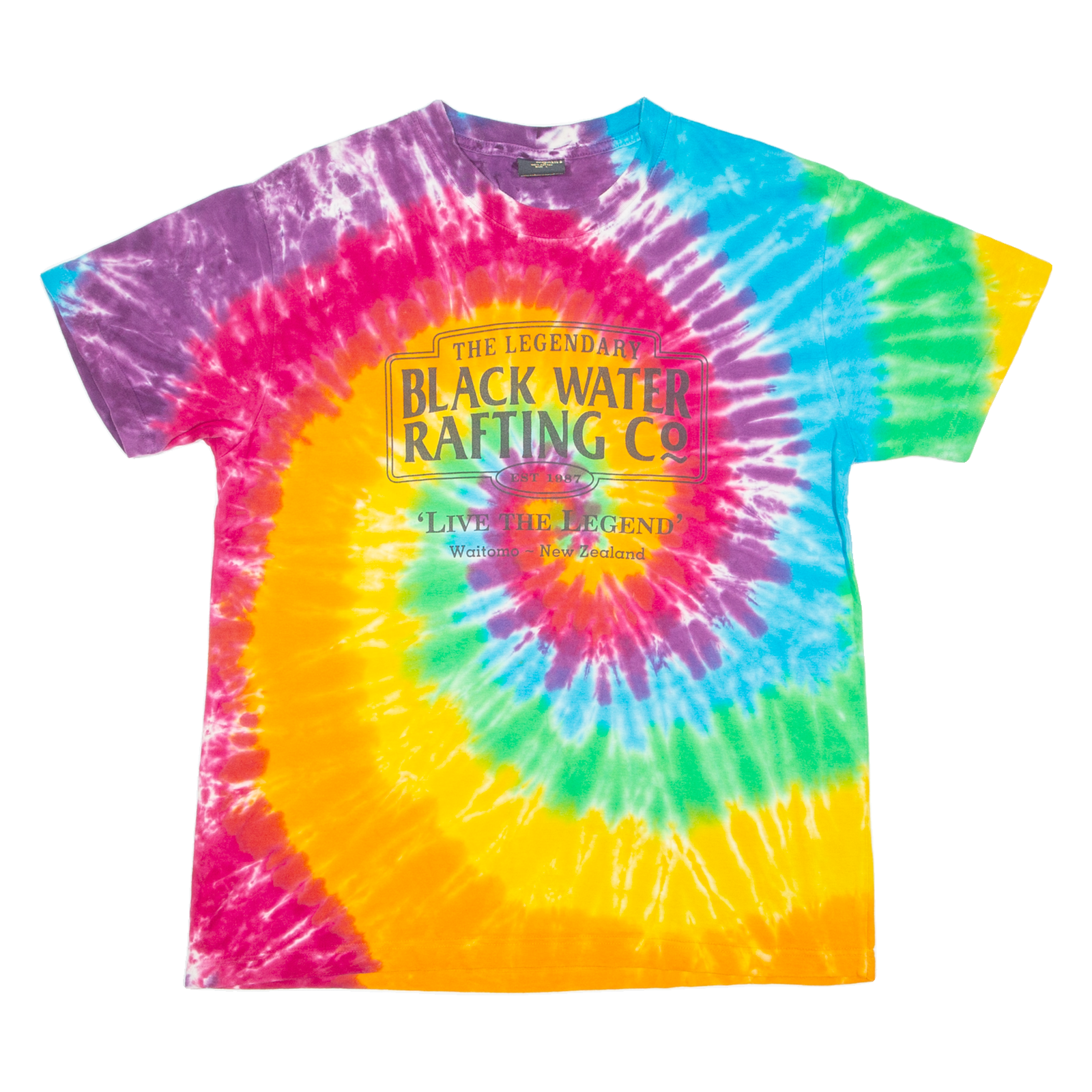 SEABREEZE Black Water Rafting Mens Tie Dye T-Shirt Pink L Refurbished - N/A refurbished available on Cerqular