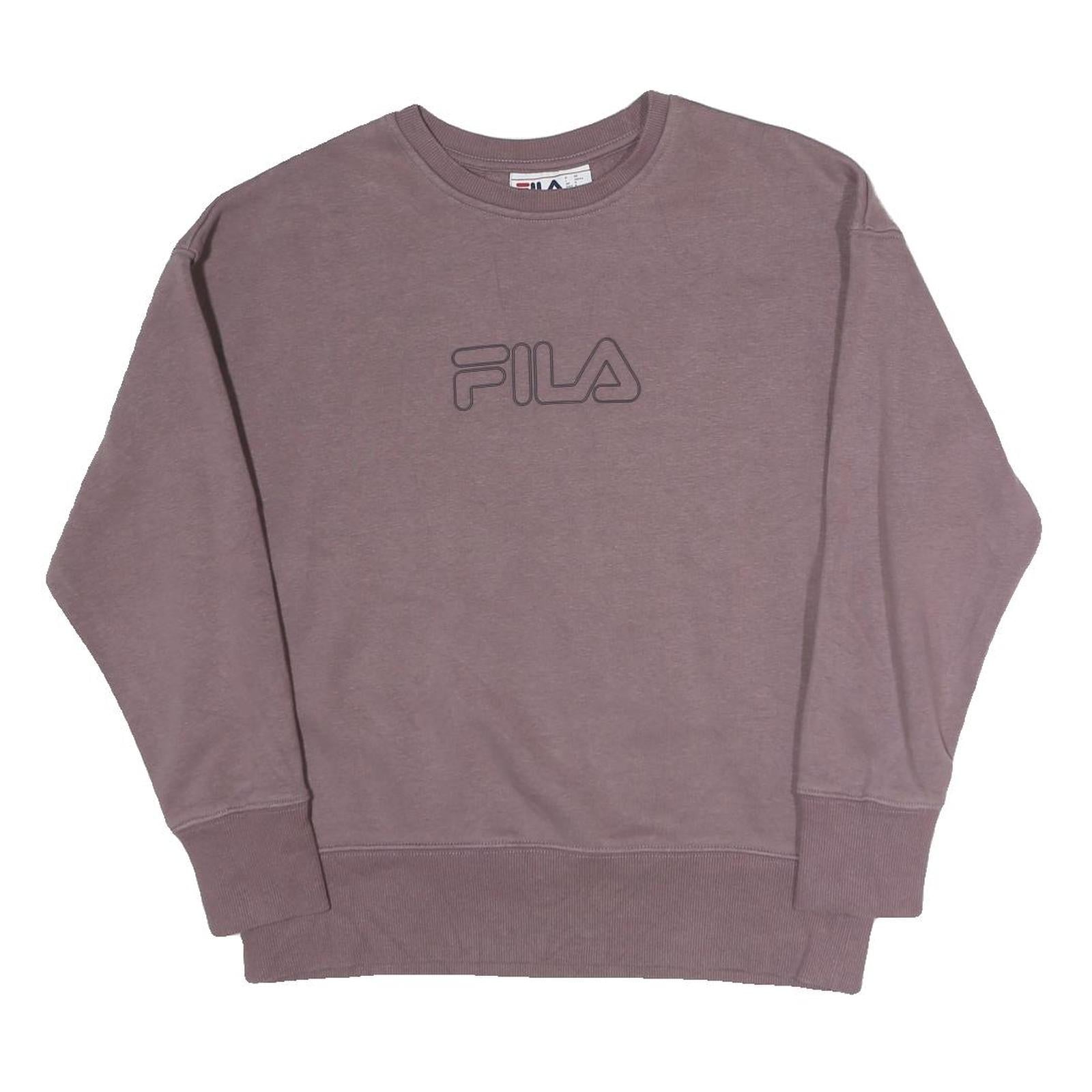 FILA Womens Purple Sweatshirt Crew Neck S Cotton Blend Casual Pullover Refurbished - N/A refurbished available on Cerqular