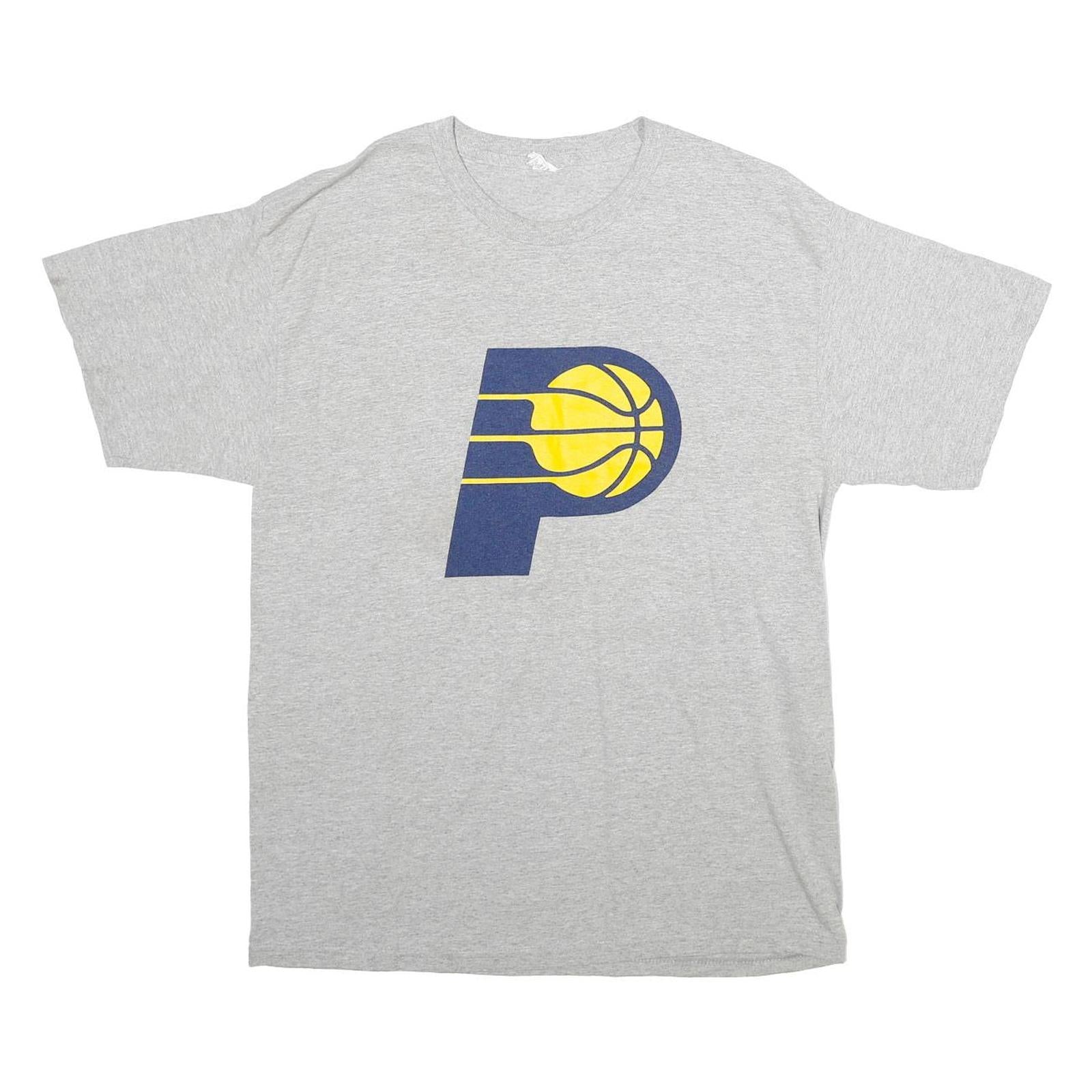 Mens Grey Indiana Basketball George 24 T-Shirt M Short Sleeve Round Neck Cotton Refurbished - N/A refurbished available on Cerqular