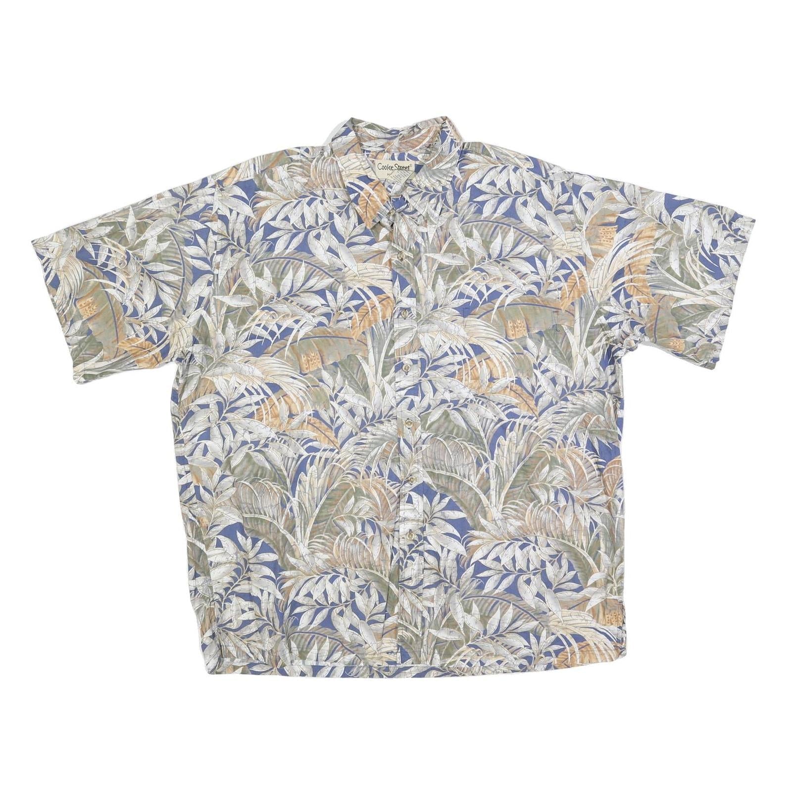 Buy COOKE STREET Mens Blue & Beige Leaf Pattern Cotton Blend Shirt 2XL Relaxed Fit Refurbished - $19.49 COOKE STREET Mens Blue & Beige Leaf Pattern Cotton Blend Shirt 2XL Relaxed Fit Refurbished - N/A refurbished available on Cerqular