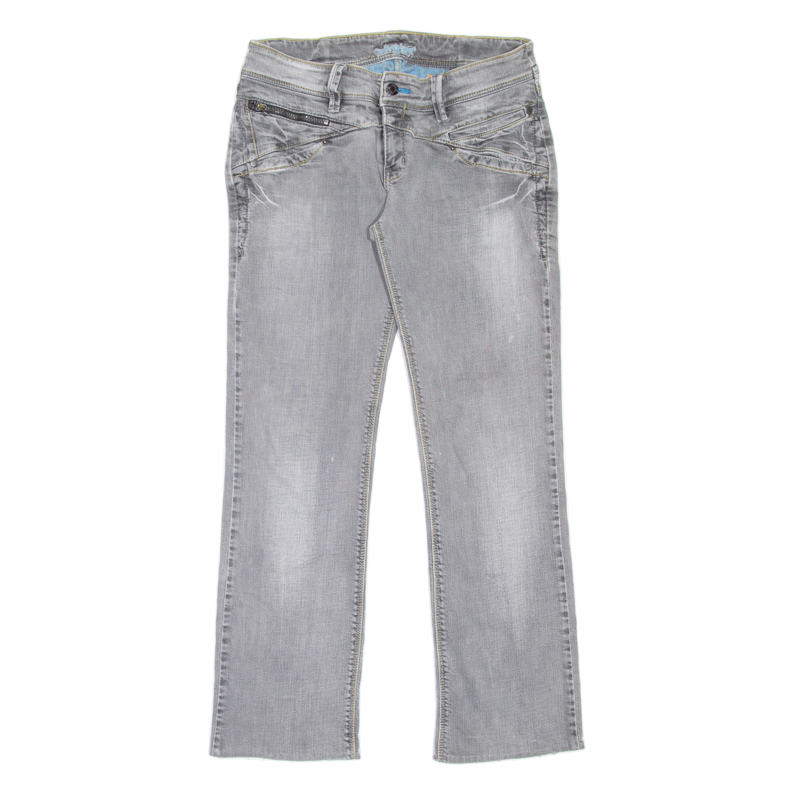 LEVI'S Womens Jeans Grey Regular Bootcut Stone Wash W32 L28 Refurbished - N/A refurbished available on Cerqular