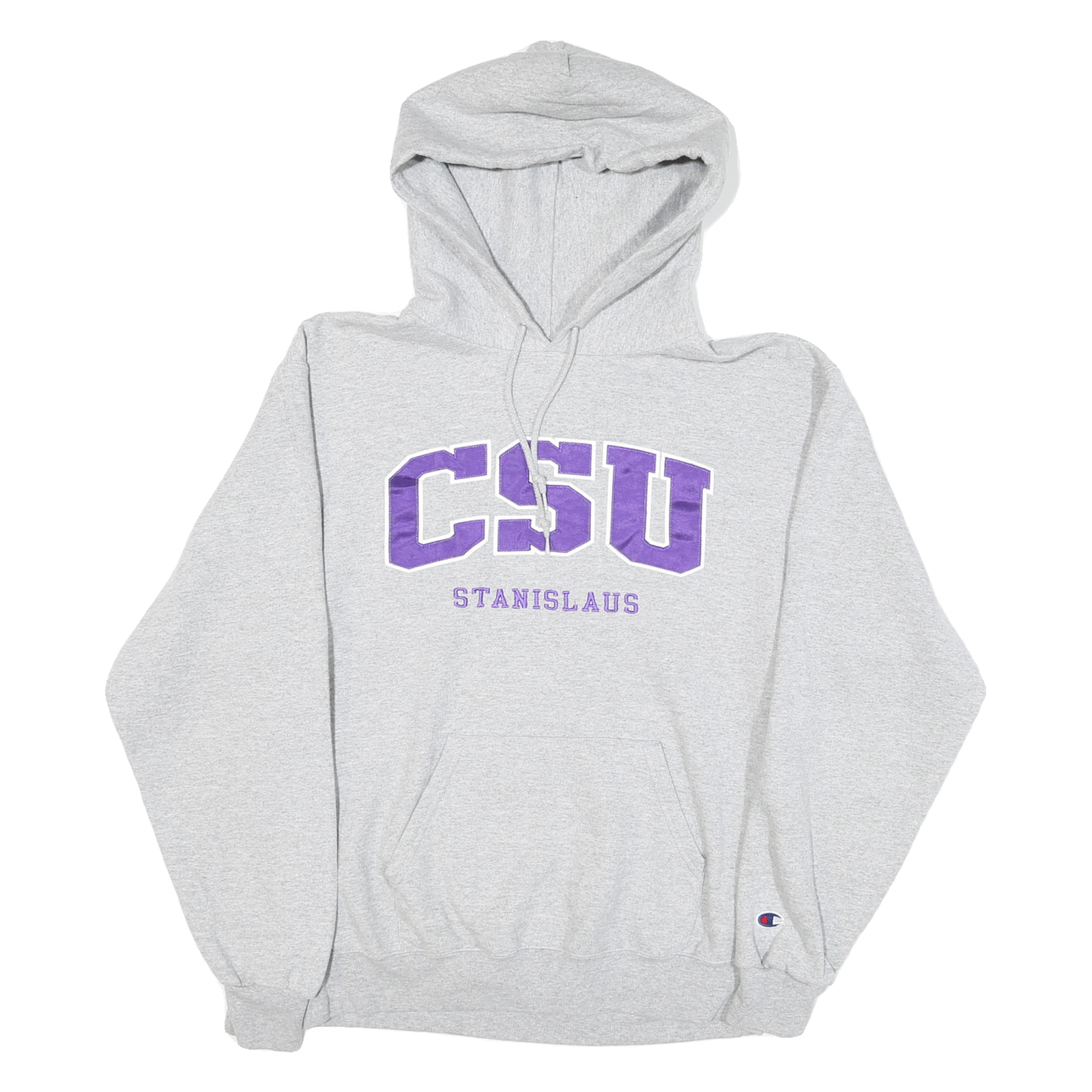 CHAMPION Mens Grey CSU Stanislaus Pullover Hoodie M College Print Refurbished - N/A refurbished available on Cerqular