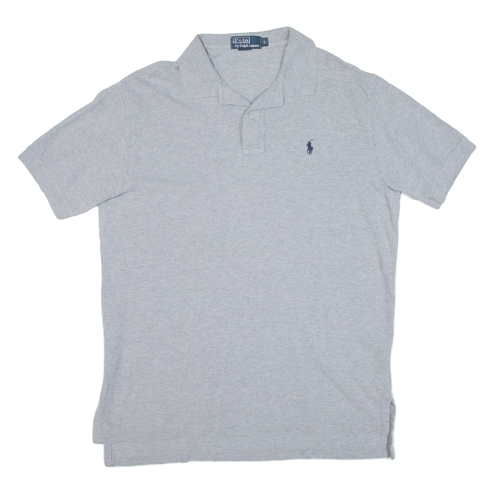POLO RALPH LAUREN Mens Polo Shirt Grey L Refurbished - N/A refurbished available on Cerqular