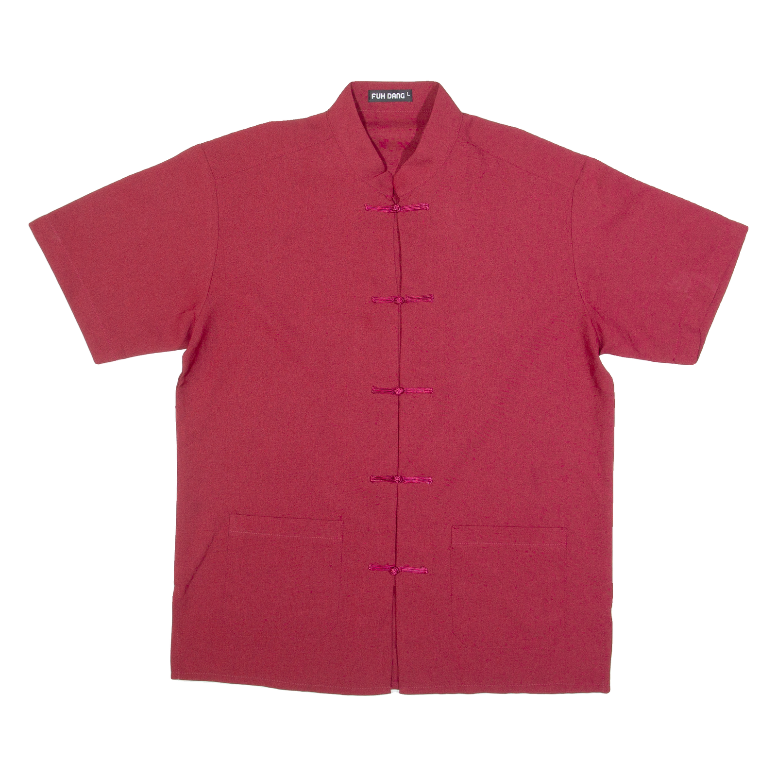 FUH DANG Mens Plain Shirt Red L Refurbished - N/A refurbished available on Cerqular