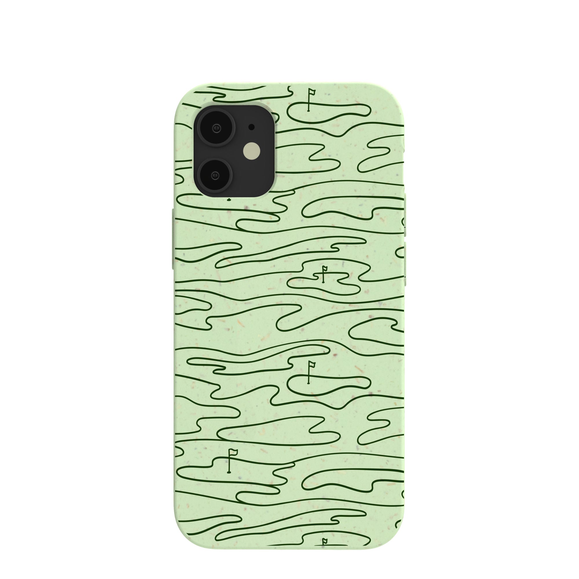Sage Green Fairway iPhone 12 Mini Case Refurbished - Pela Case refurbished available on Cerqular