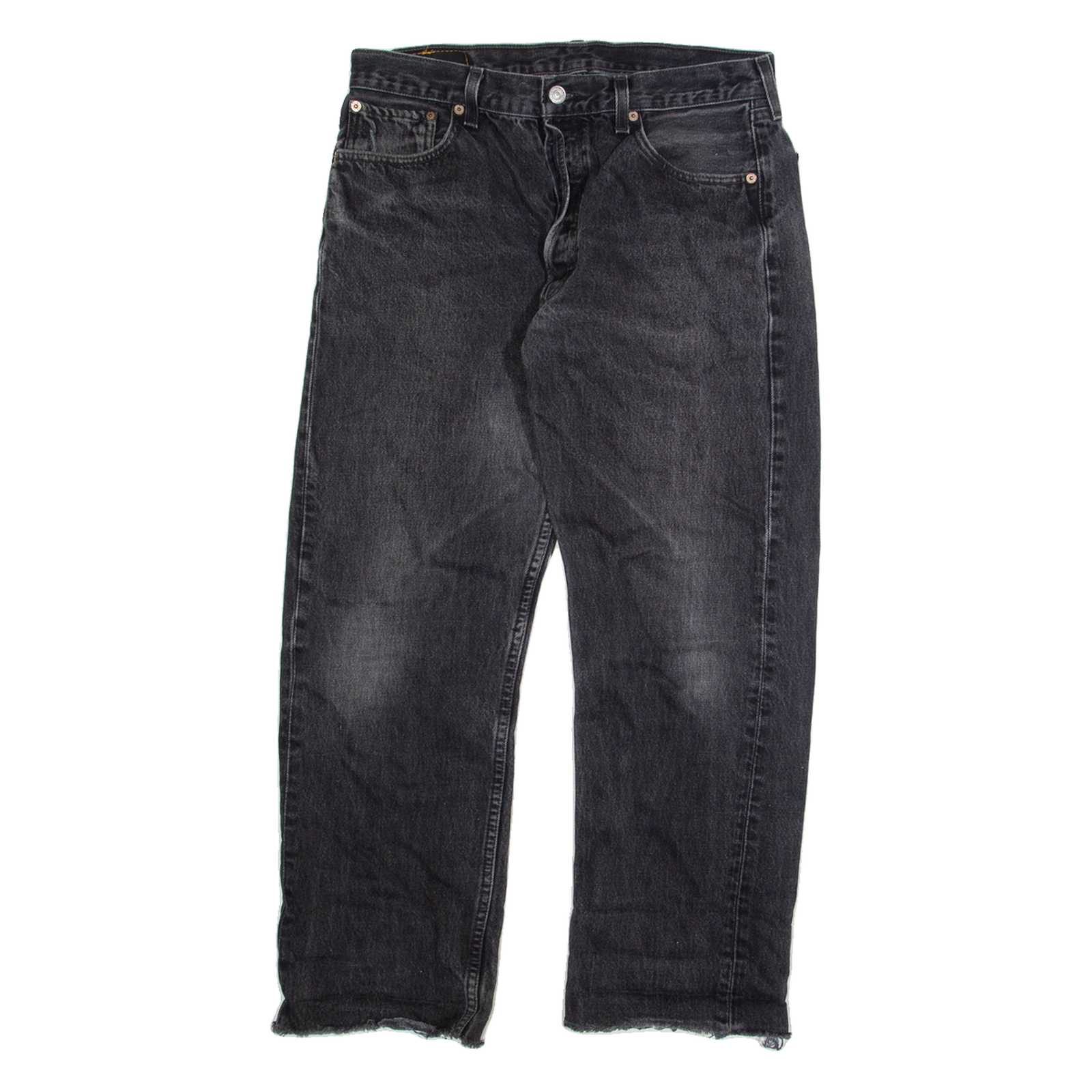 LEVI'S 501 Jeans Mens Black Regular Straight W32 L27 Refurbished - N/A refurbished available on Cerqular