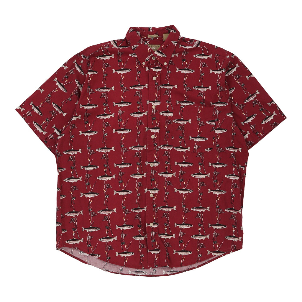 Buy Natural Issue Short Sleeve Shirt - Large Red Cotton Refurbished - $10.04 Natural Issue Short Sleeve Shirt - Large Red Cotton Refurbished - Thrifted (note: this is a term often used to describe second- refurbished available on Cerqular