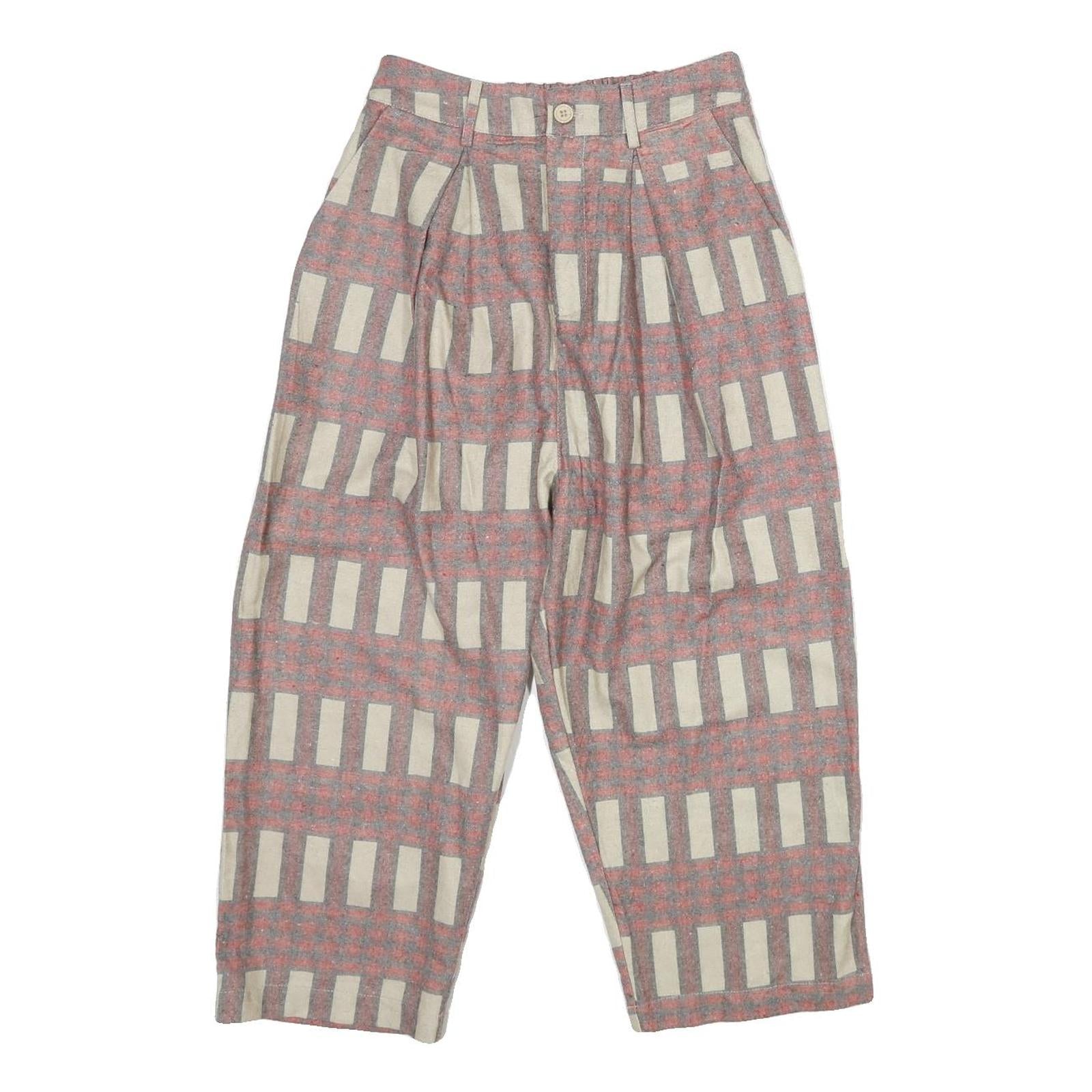 MERLOT Womens Cotton Blend Classic W26 L19 Patterned Trousers Zip Closure Refurbished - N/A refurbished available on Cerqular