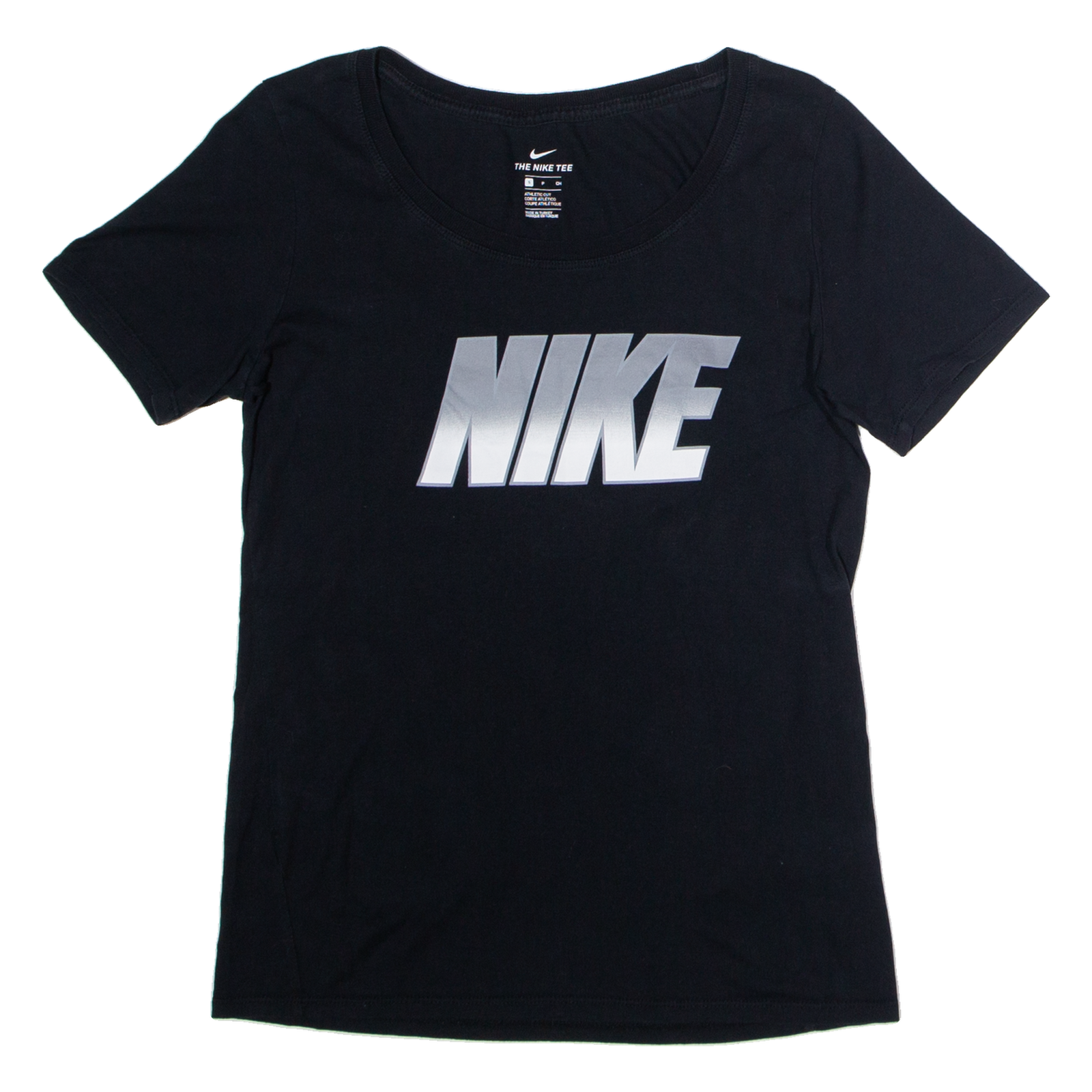 Buy NIKE Athletic Cut Womens T-Shirt Black Crew Neck S Refurbished - $16.89 NIKE Athletic Cut Womens T-Shirt Black Crew Neck S Refurbished - N/A refurbished available on Cerqular