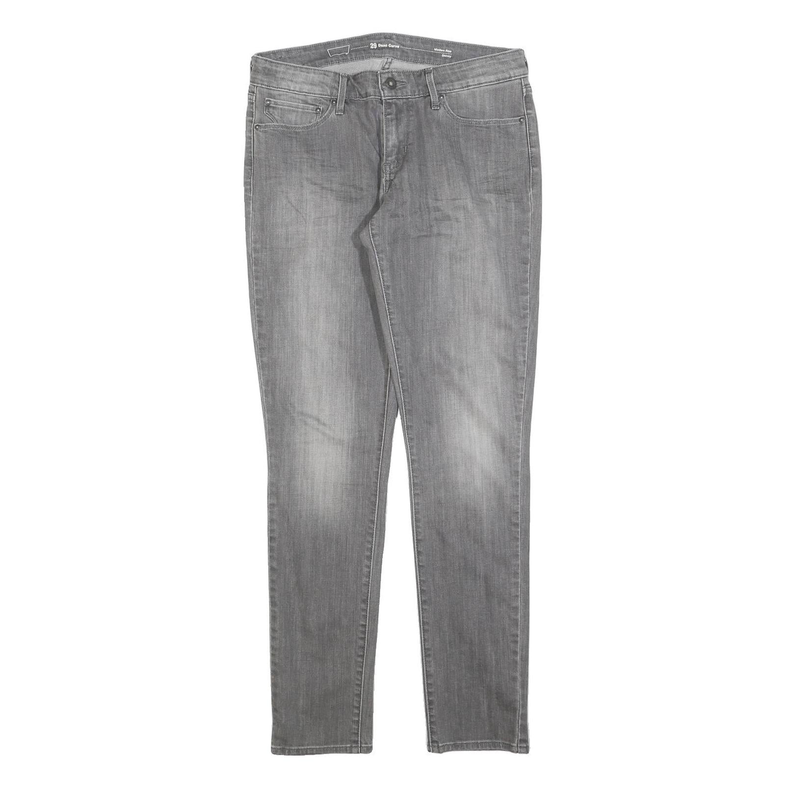 LEVI'S Womens Slim Grey Jeans Denim W29 L32 Classic Fit Zip Closure Refurbished - N/A refurbished available on Cerqular