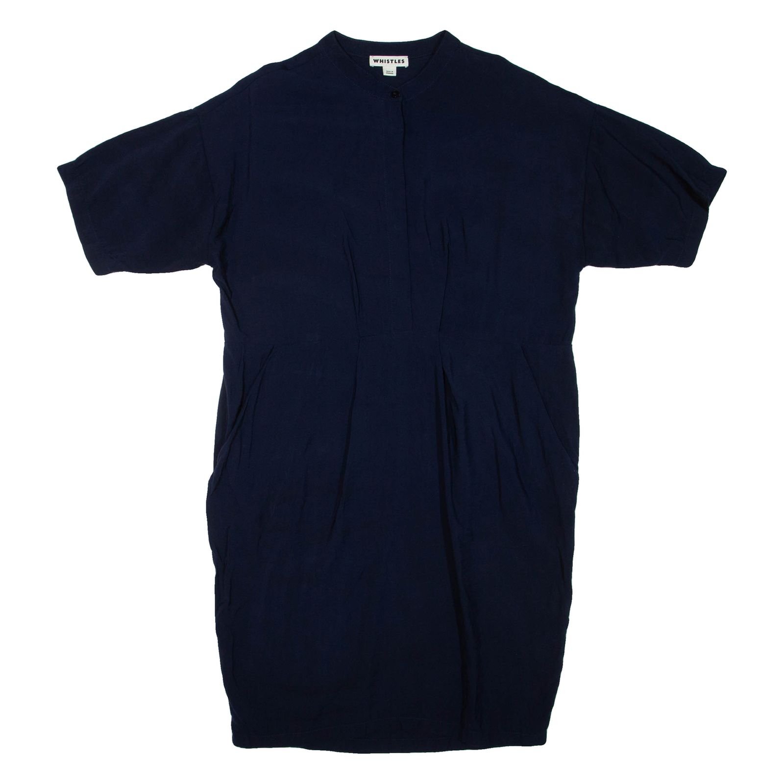 WHISTLES Womens Day Dress Blue Short Sleeve Short L Refurbished - N/A refurbished available on Cerqular