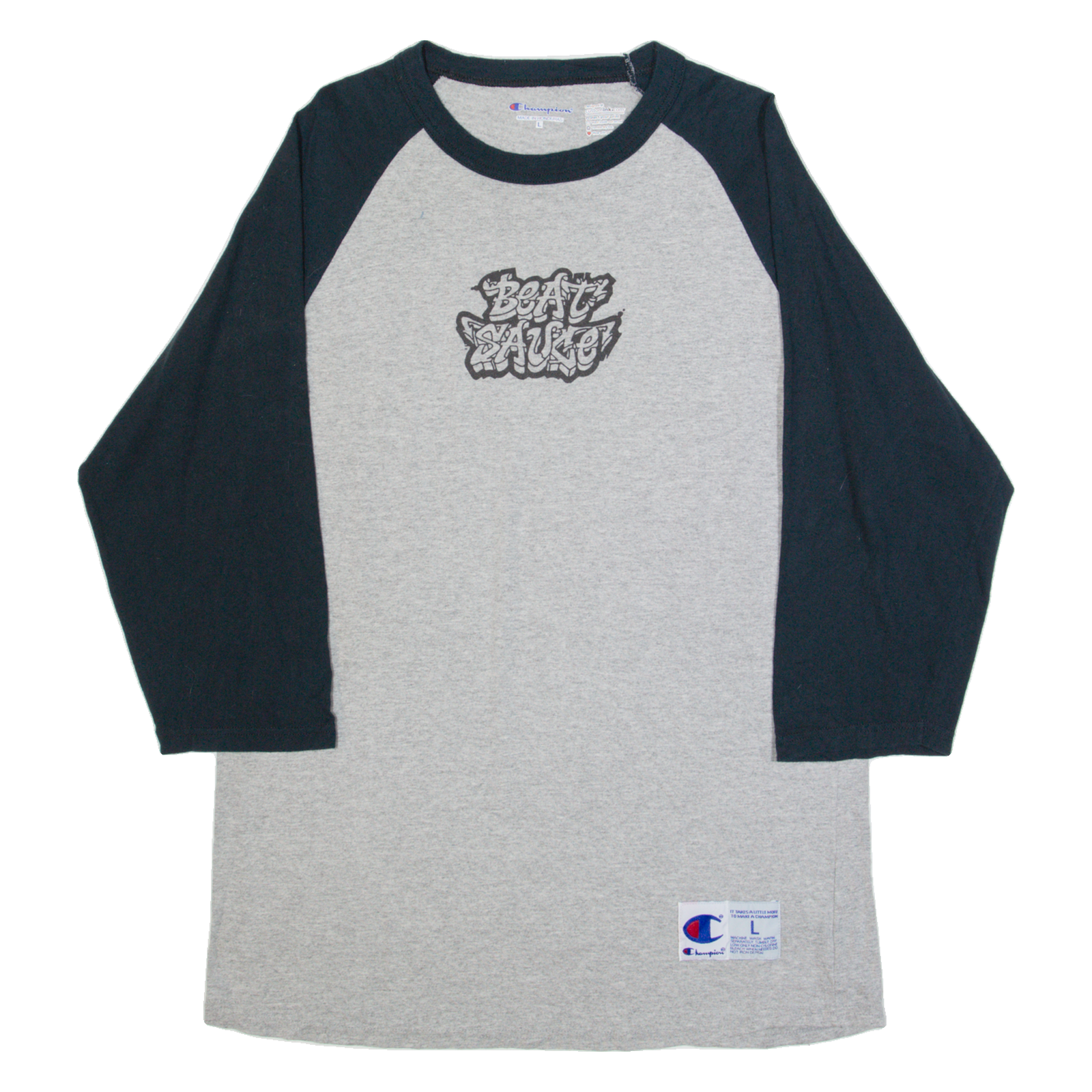 CHAMPION Beat Sauce Mens T-Shirt Grey L Refurbished - N/A refurbished available on Cerqular