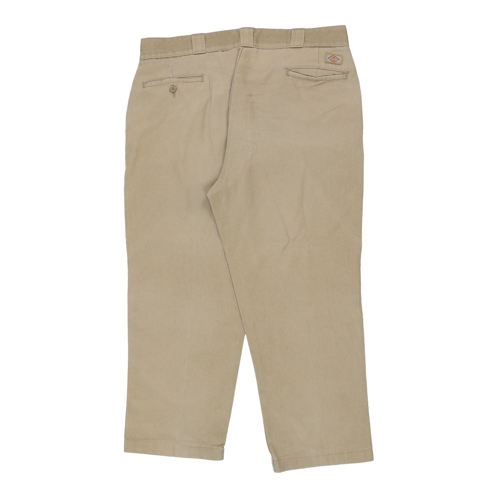 Dickies Trousers - 38W 27L Beige Cotton Blend Refurbished - Thrifted (note: this is a term often used to describe second- refurbished available on Cerqular