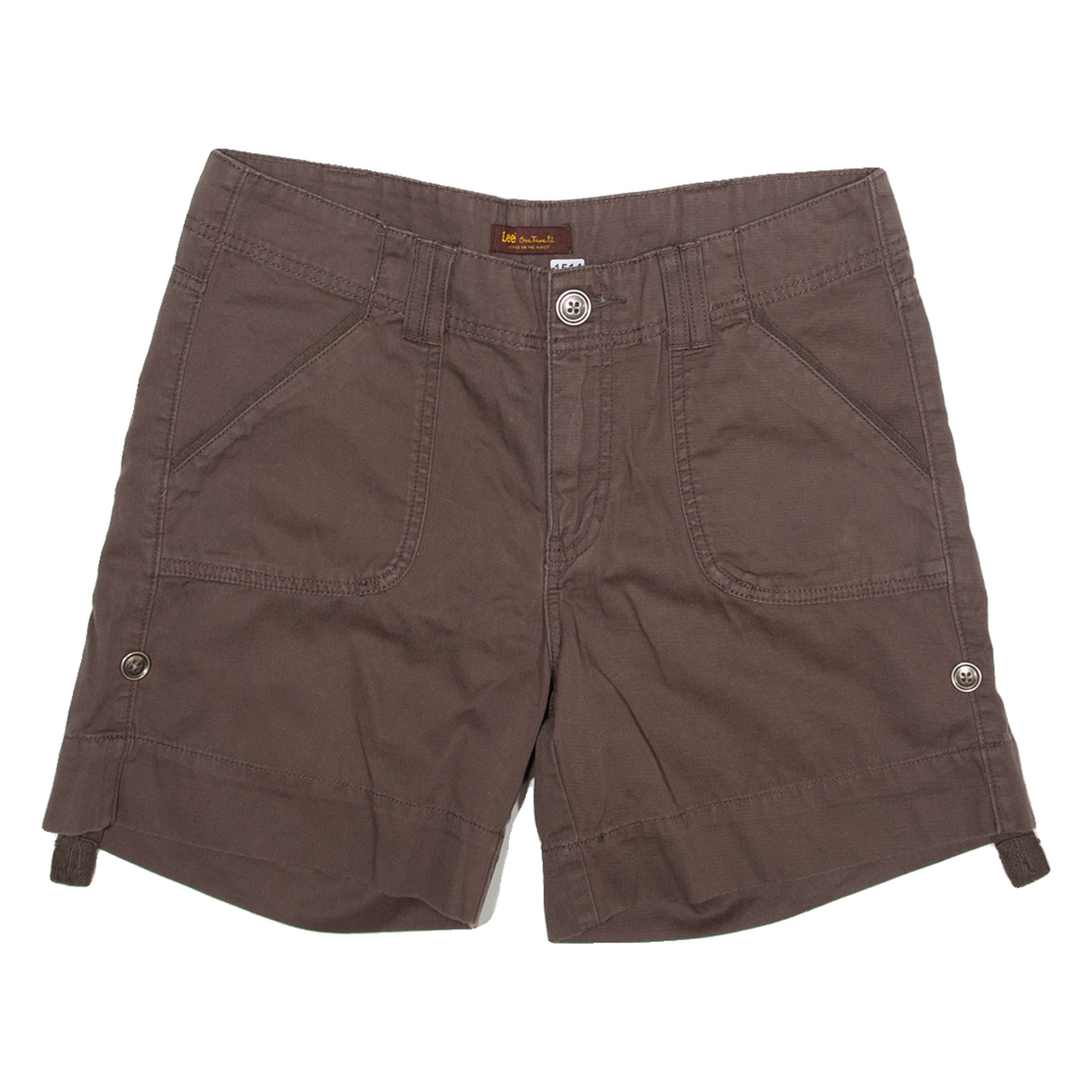 LEE Womens Casual Shorts Brown L W34 Refurbished - N/A refurbished available on Cerqular