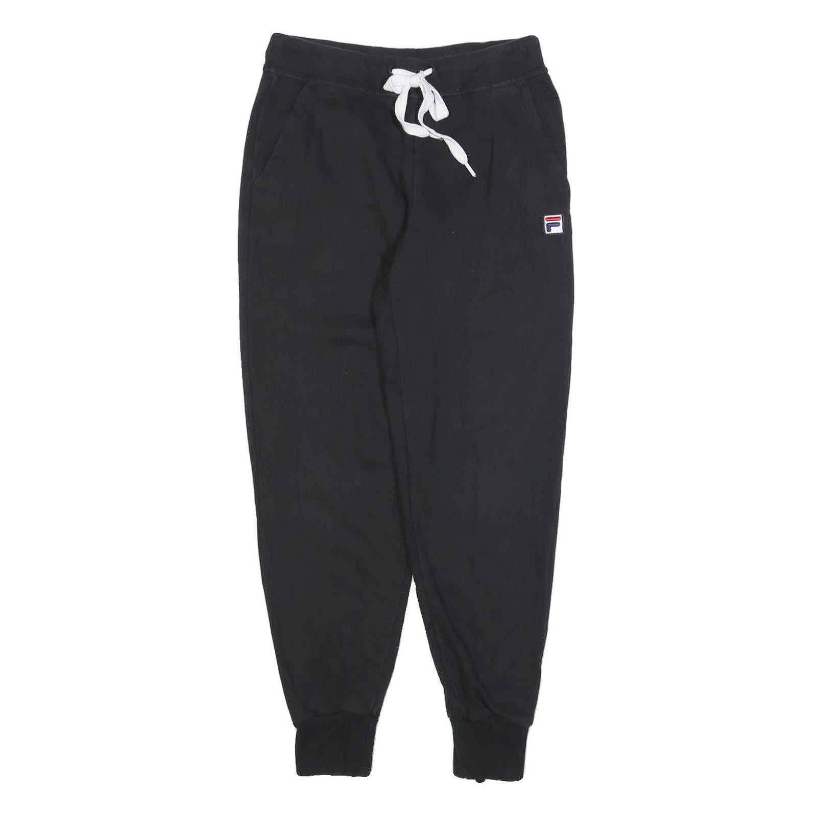 FILA Mens Joggers Black & White Slim Tapered S W26 L26 Cotton Blend Casual Refurbished - N/A refurbished available on Cerqular