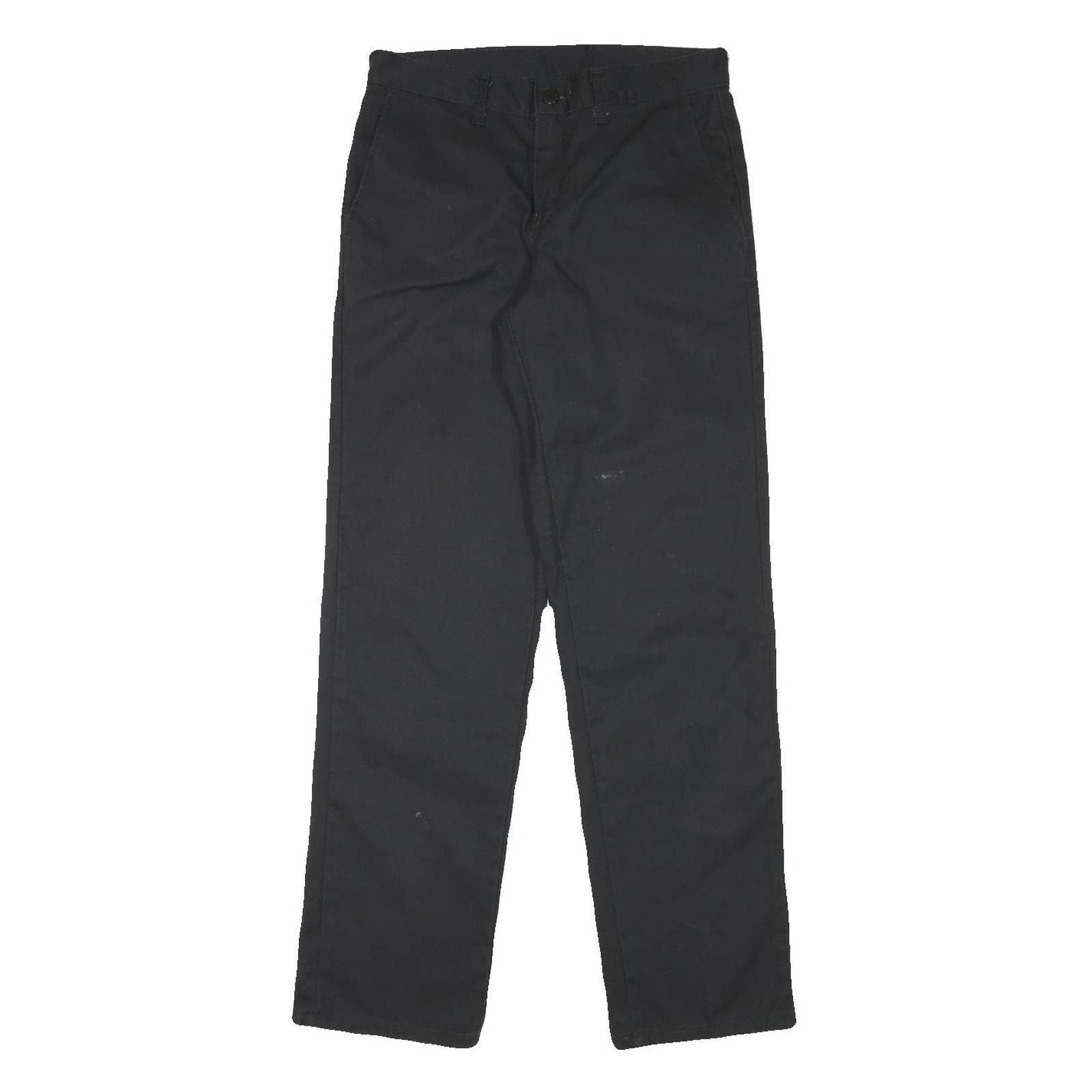 DICKIES Mens Cotton Blend Black Regular Straight Trousers W30 L31 Workwear Zip Refurbished - N/A refurbished available on Cerqular