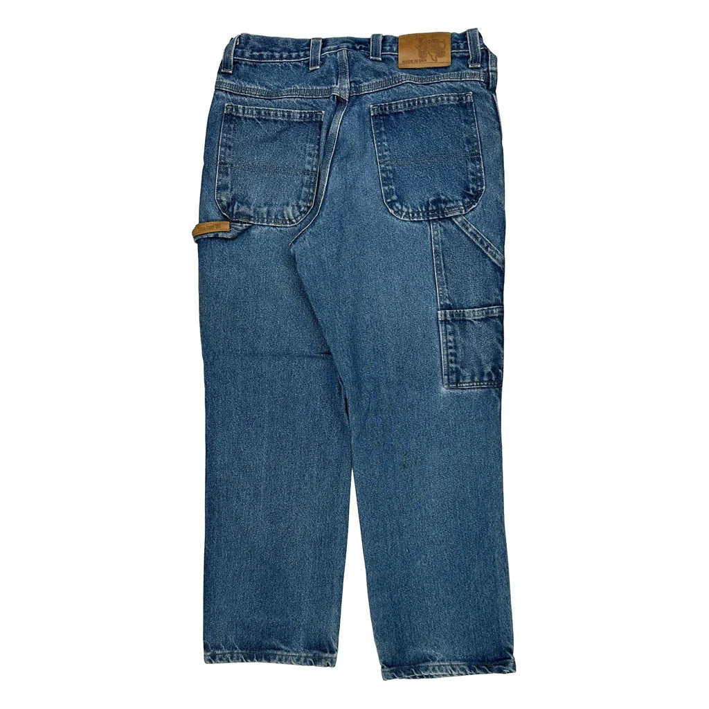 Texas Carpenter Jeans - 32W 29L Blue Cotton Refurbished - Thrifted (note: this is a term often used to describe second- refurbished available on Cerqular