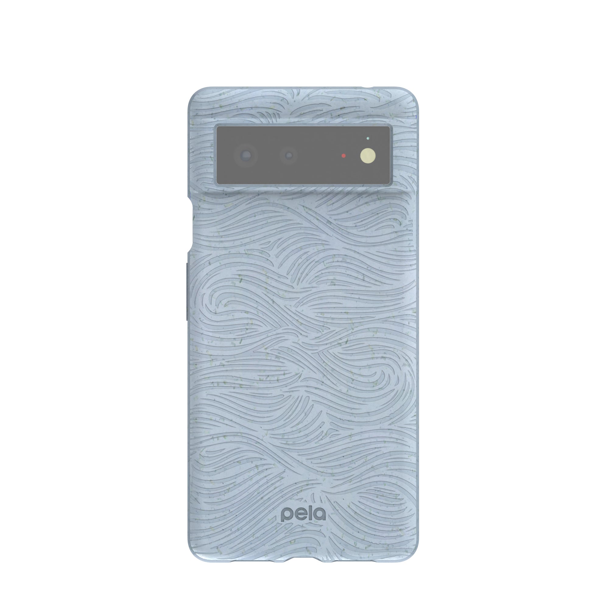 Powder Blue Ebb and Flow Google Pixel 6 Case Refurbished - Pela Case refurbished available on Cerqular
