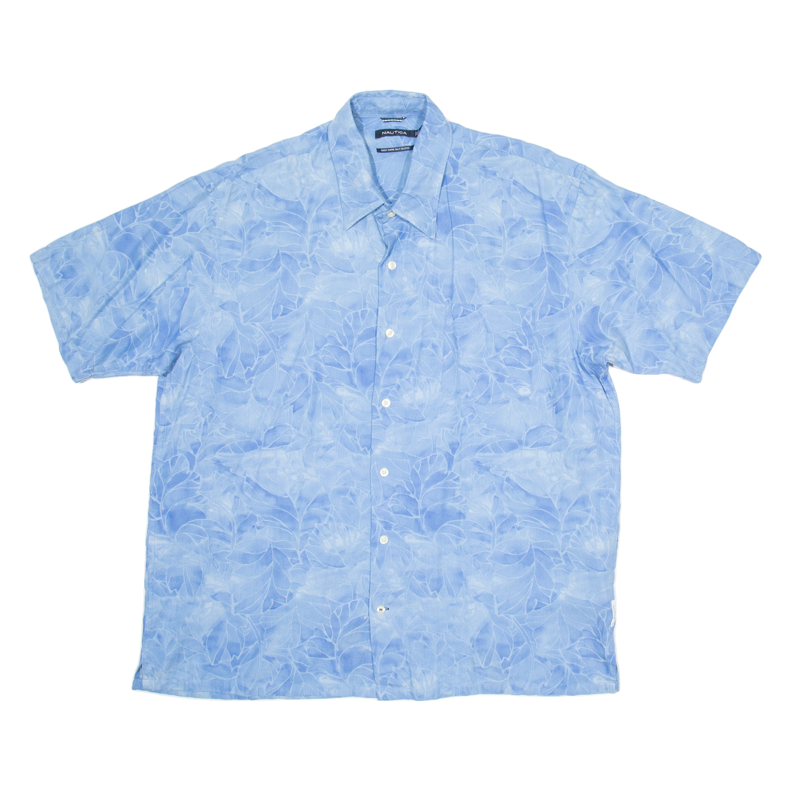 NAUTICA Mens Hawaiian Shirt Blue Crazy Pattern XL Refurbished - N/A refurbished available on Cerqular