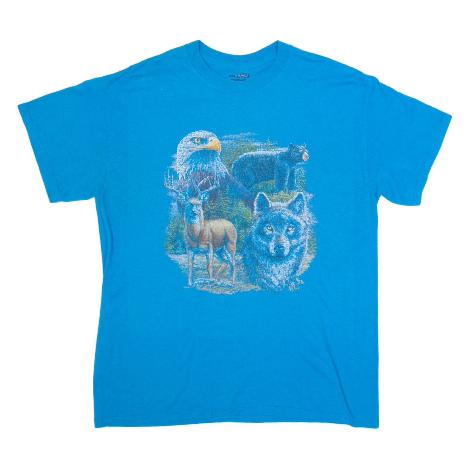 Buy GILDAN Animals Mens T-Shirt Blue USA M Refurbished - $12.99 GILDAN Animals Mens T-Shirt Blue USA M Refurbished - N/A refurbished available on Cerqular