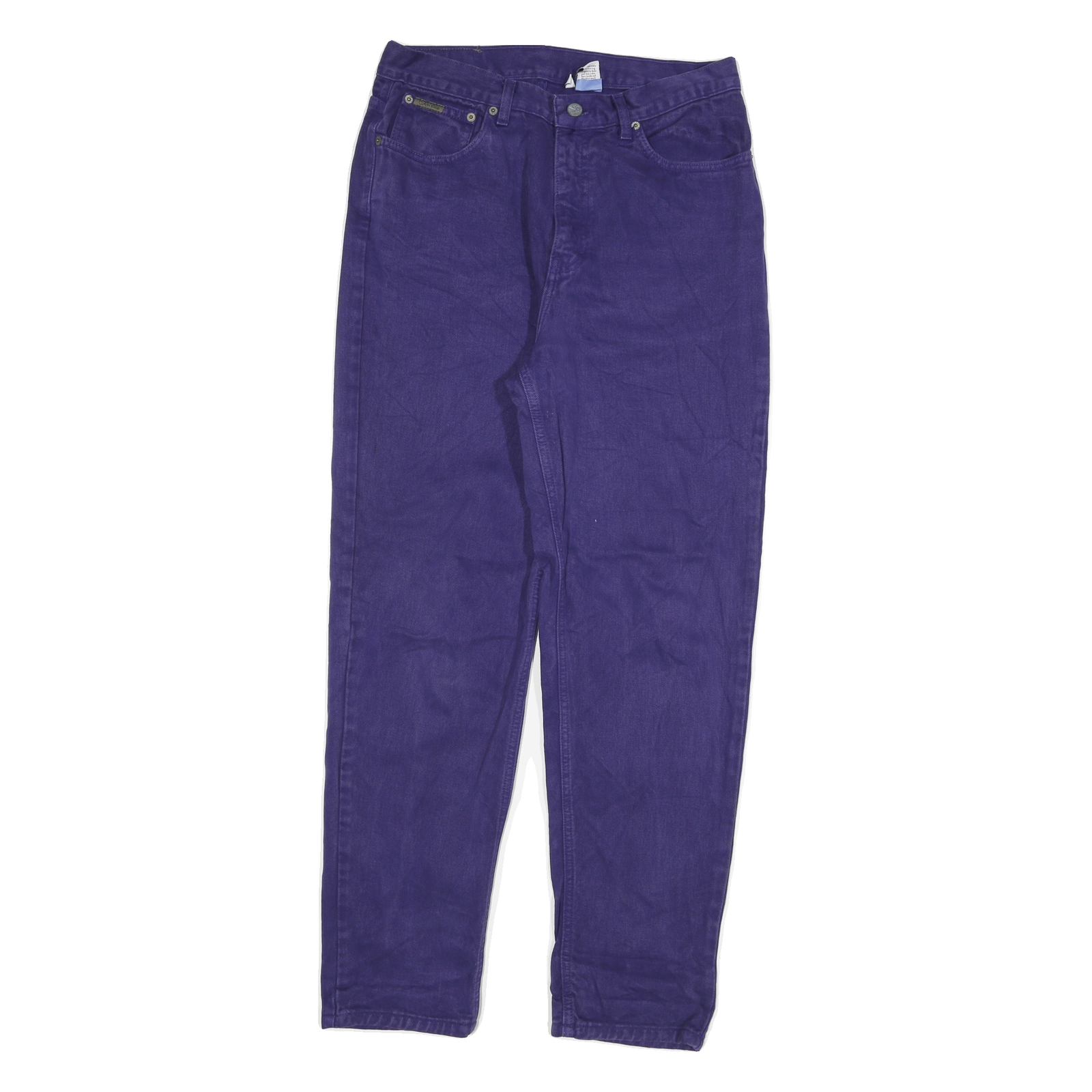 CALVIN KLEIN Womens Purple Relaxed Straight Denim Cotton Blend Medium W30 L30 Refurbished - N/A refurbished available on Cerqular