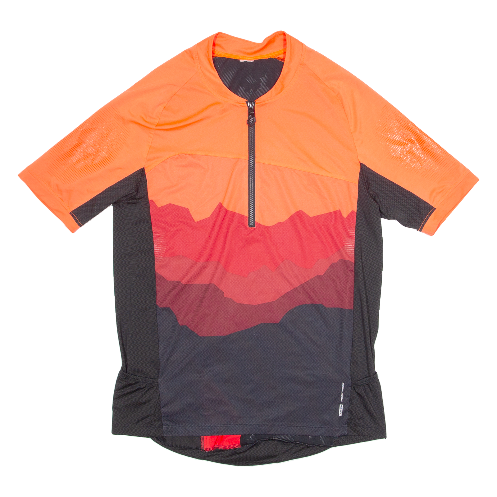 ROCKRIDER DECATHLON Mens Jersey Orange 1/4 Zip 2XL Refurbished - N/A refurbished available on Cerqular