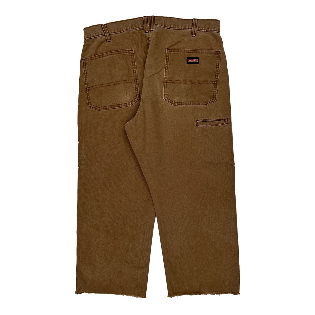 Dickies Carpenter Trousers - 37W 27L Brown Cotton Refurbished - Thrifted (note: this is a term often used to describe second- refurbished available on Cerqular