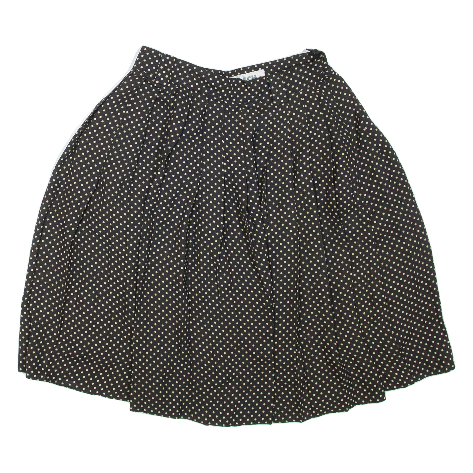 HIRSCH Womens Pleated Skirt Black Short Spotted S Refurbished - N/A refurbished available on Cerqular