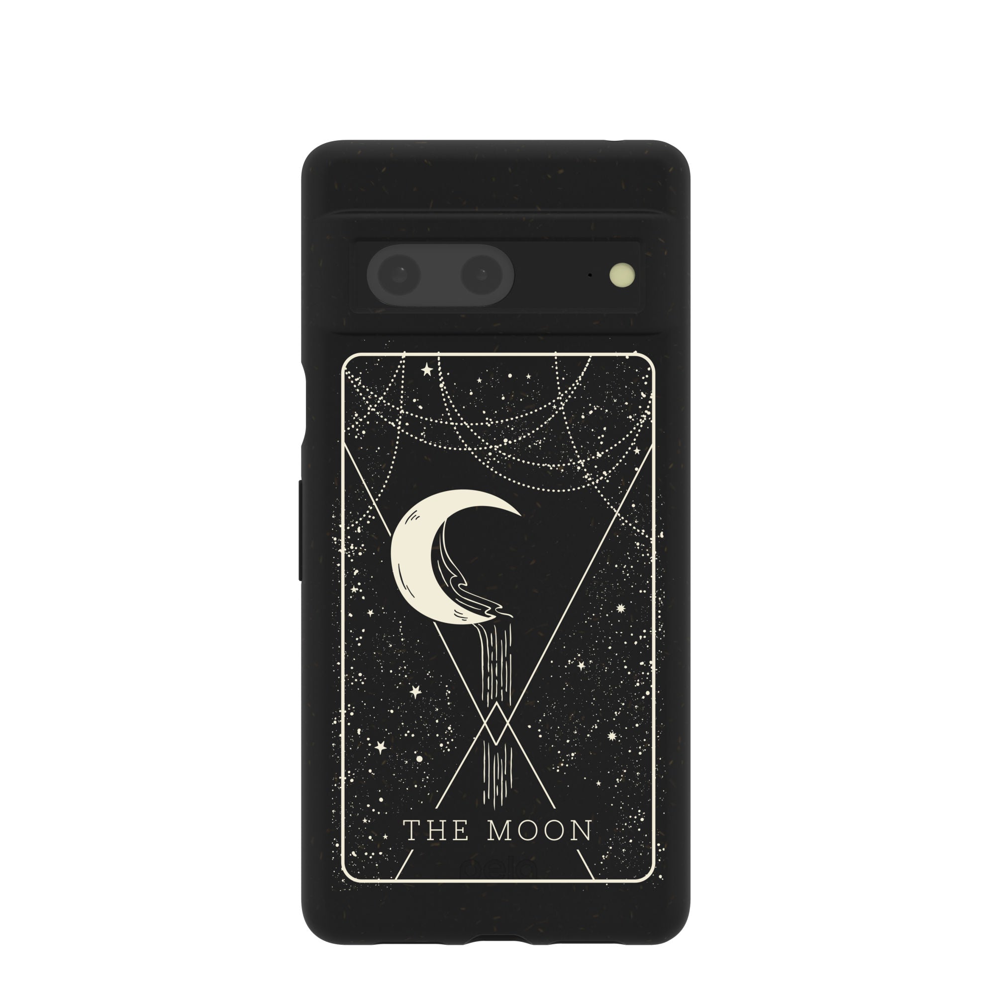 Black The Moon Google Pixel 7 Case Refurbished - Pela Case refurbished available on Cerqular