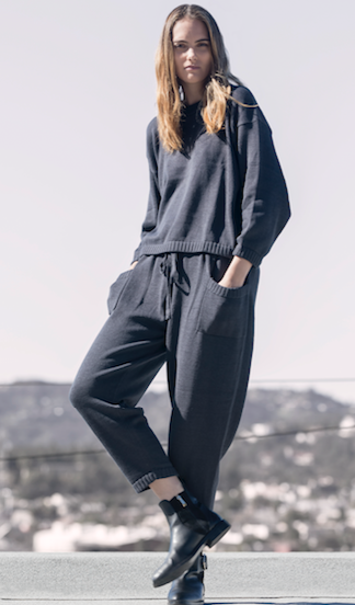 Mimi Hand-Loomed Knit Set - Graphite | Size: small Refurbished - N/A (Note: There is no well-known brand called "AR refurbished available on Cerqular