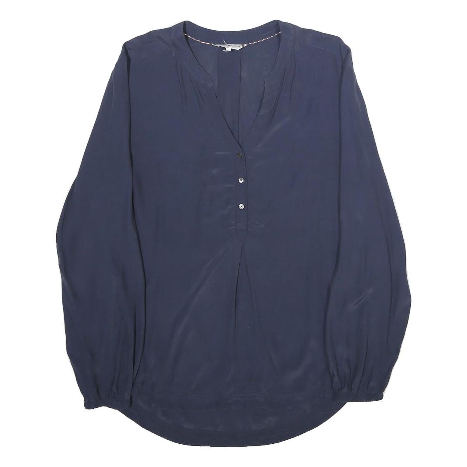 Buy TOMMY HILFIGER Womens Blue Viscose Long Sleeve V-Neck Top UK 14 Stylish Refurbished - $33.79 TOMMY HILFIGER Womens Blue Viscose Long Sleeve V-Neck Top UK 14 Stylish Refurbished - N/A refurbished available on Cerqular