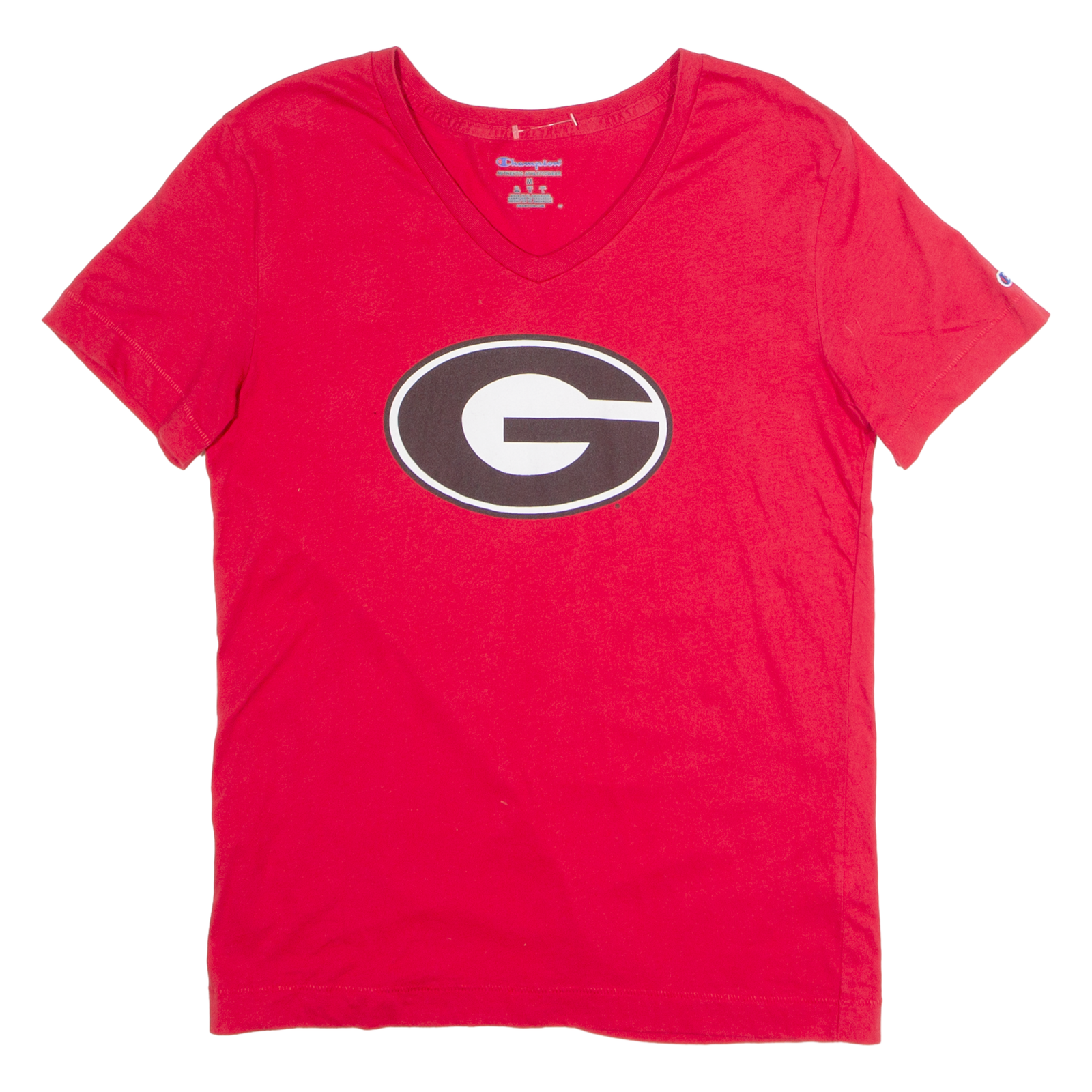 CHAMPION Mens T-Shirt Red V-Neck M Refurbished - N/A refurbished available on Cerqular