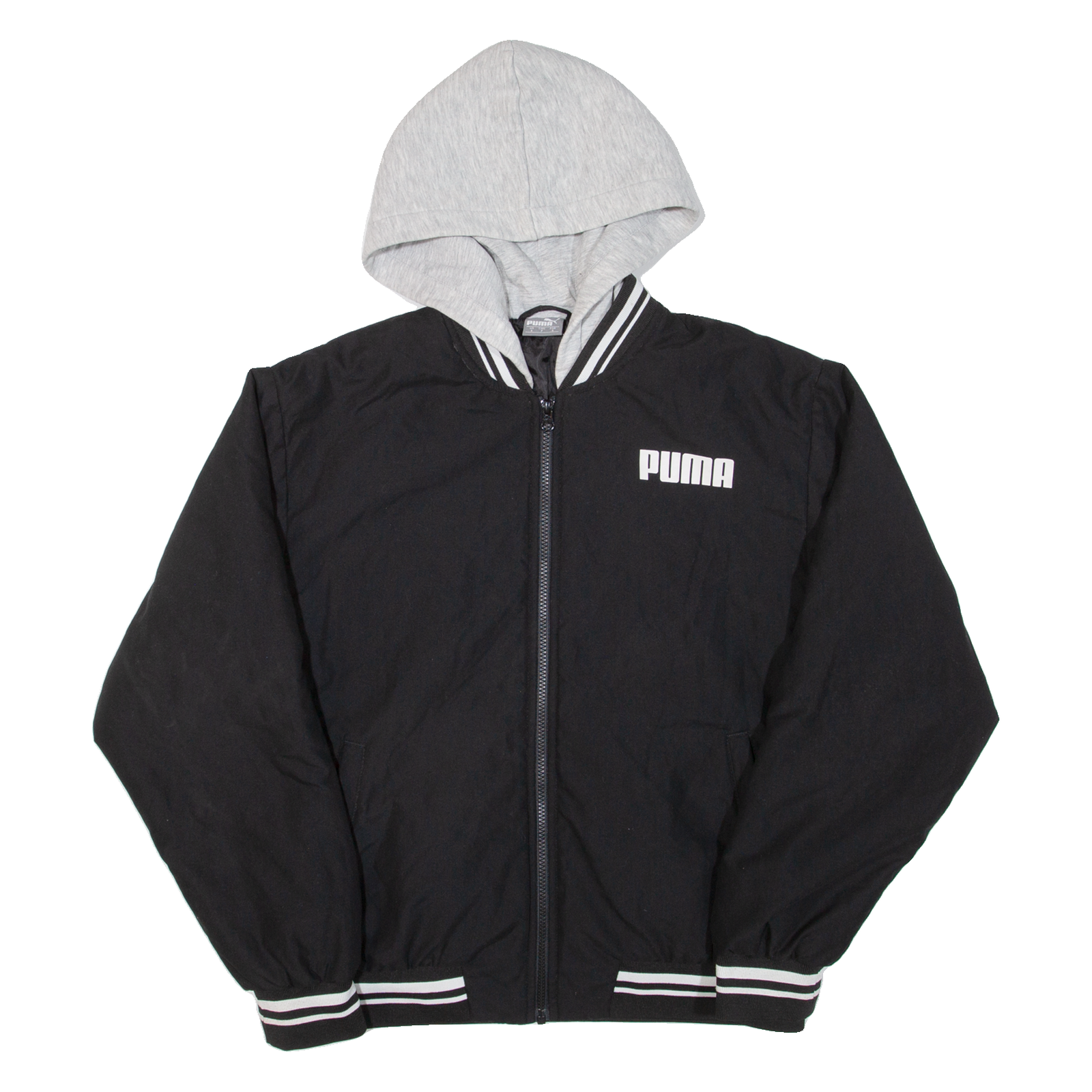 PUMA Mens Jacket Black Hooded S Refurbished - N/A refurbished available on Cerqular