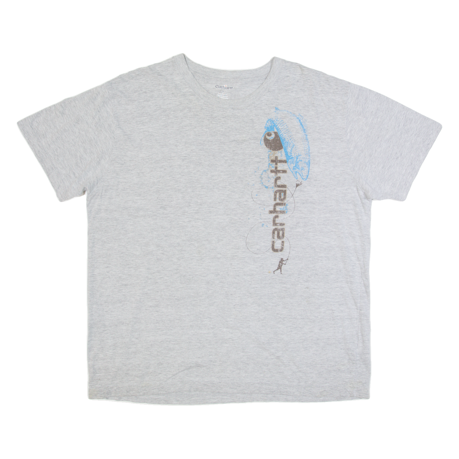 CARHARTT Mens T-Shirt Grey L Refurbished - N/A refurbished available on Cerqular