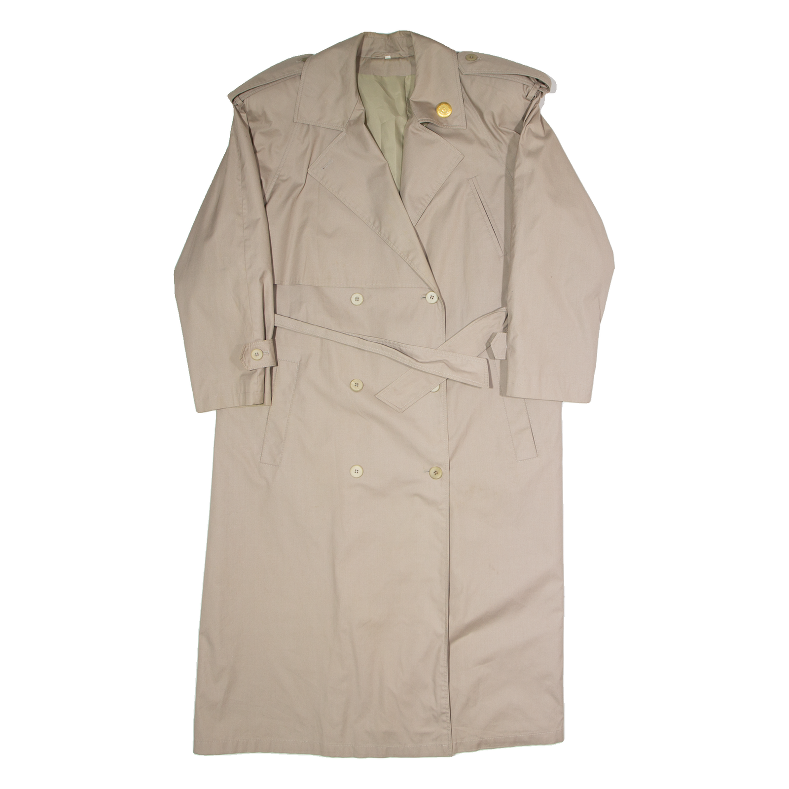 Womens Trench Coat Beige 90s UK 14 Refurbished - N/A refurbished available on Cerqular