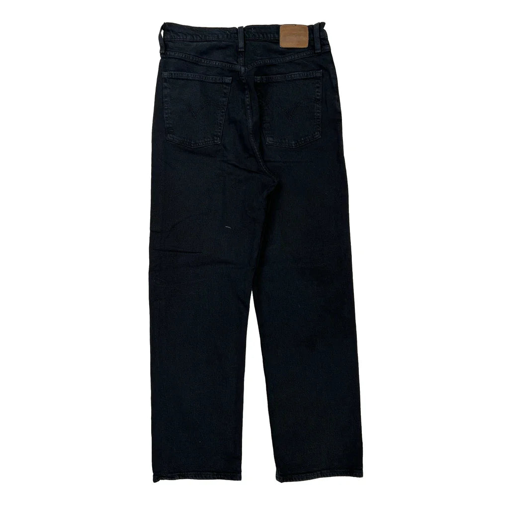 Levis 501 Jeans - 29W 29L Black Cotton Refurbished - Thrifted (note: this is a term often used to describe second- refurbished available on Cerqular